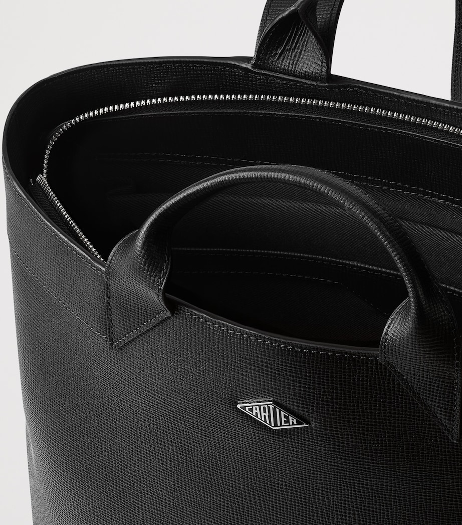 Cartier Leather Losange Backpack Black Image 5