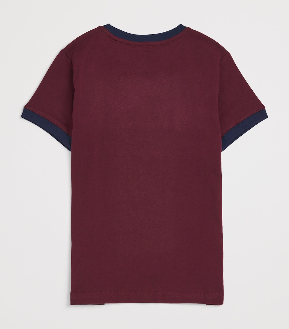 Cotton Polo Bear T-Shirt (2-7 Years) WINE Image 2
