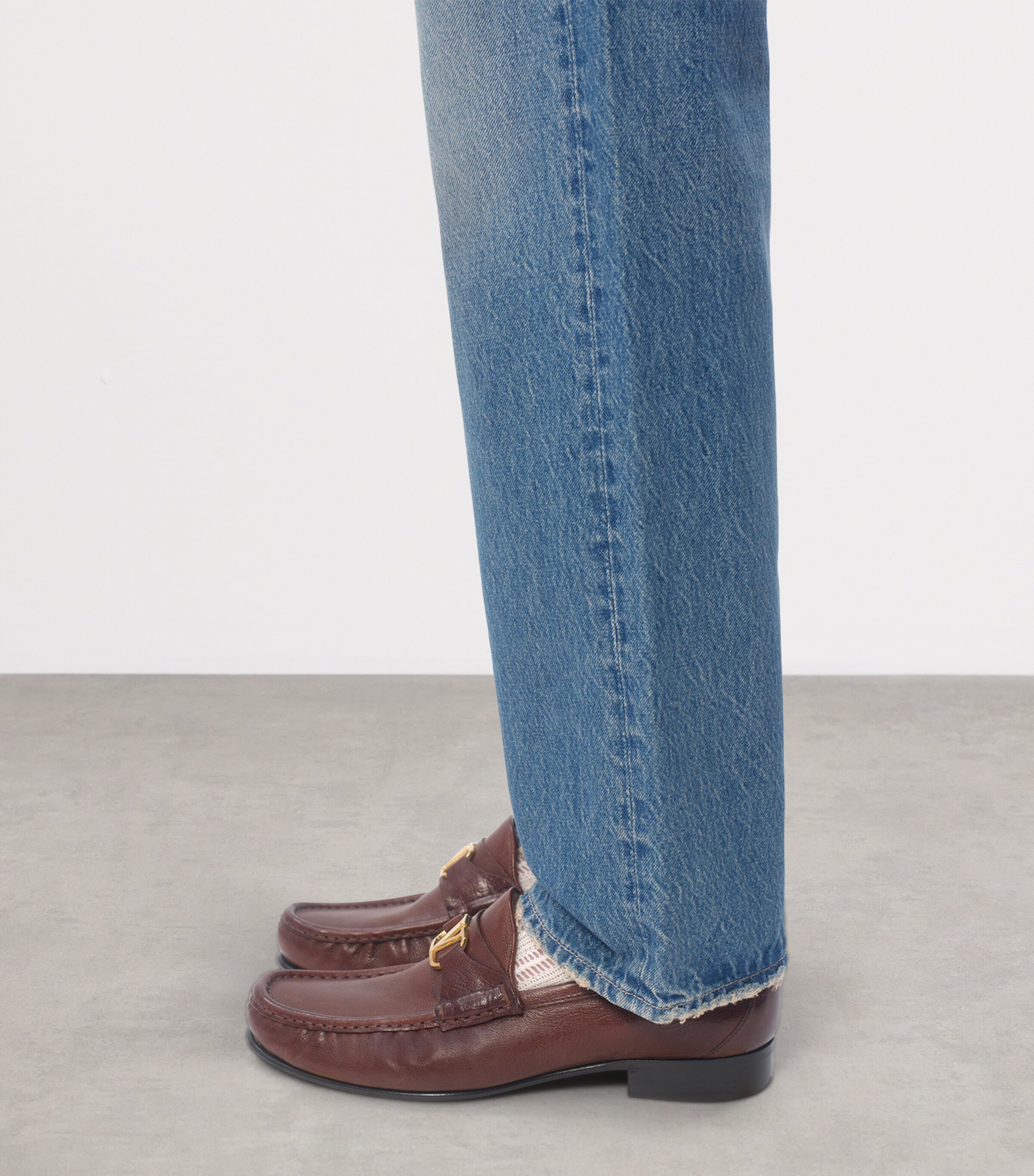 Valentino Garavani Mens Wide-Leg Jeans Image 4
