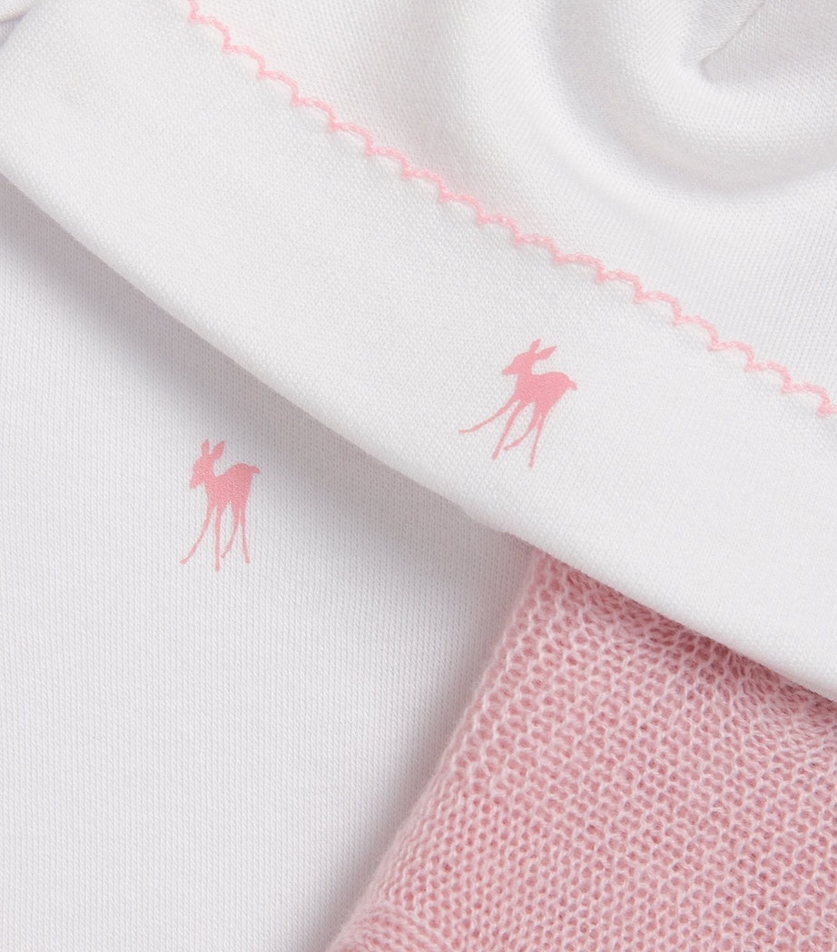 All-in-One, Hat and Shawl Set (0-3 Months) PINK Image 4