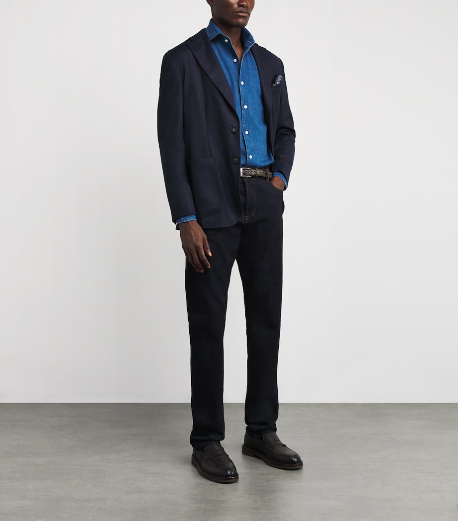 Japanese Indigo Denim Shirt DENIM BLUE Image 2