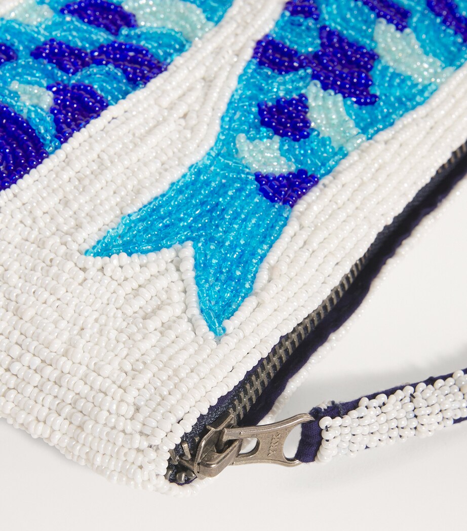 the Jacksons Beaded Fish Clutch Bag Blue Image 4