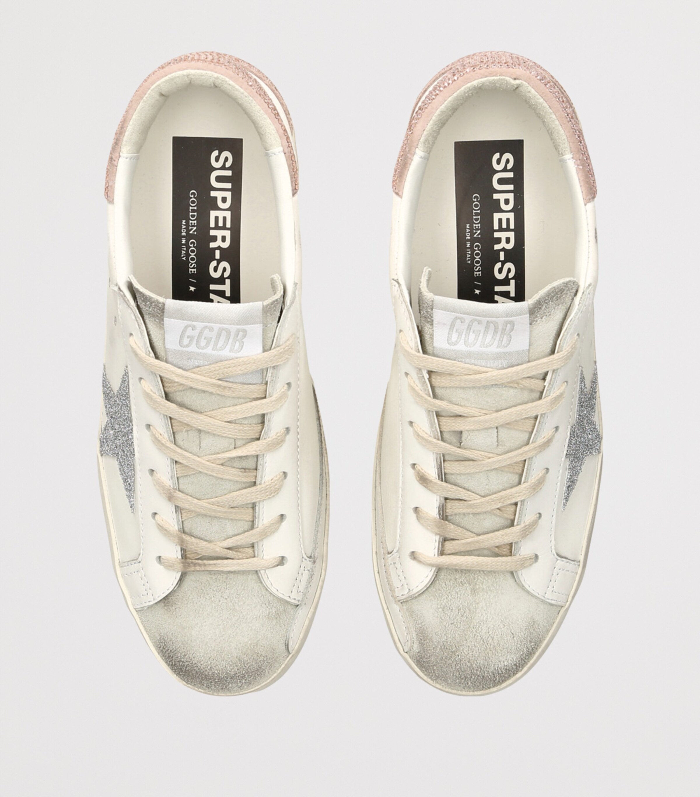 Golden Goose Leather Superstar Sneakers White/comb Image 4