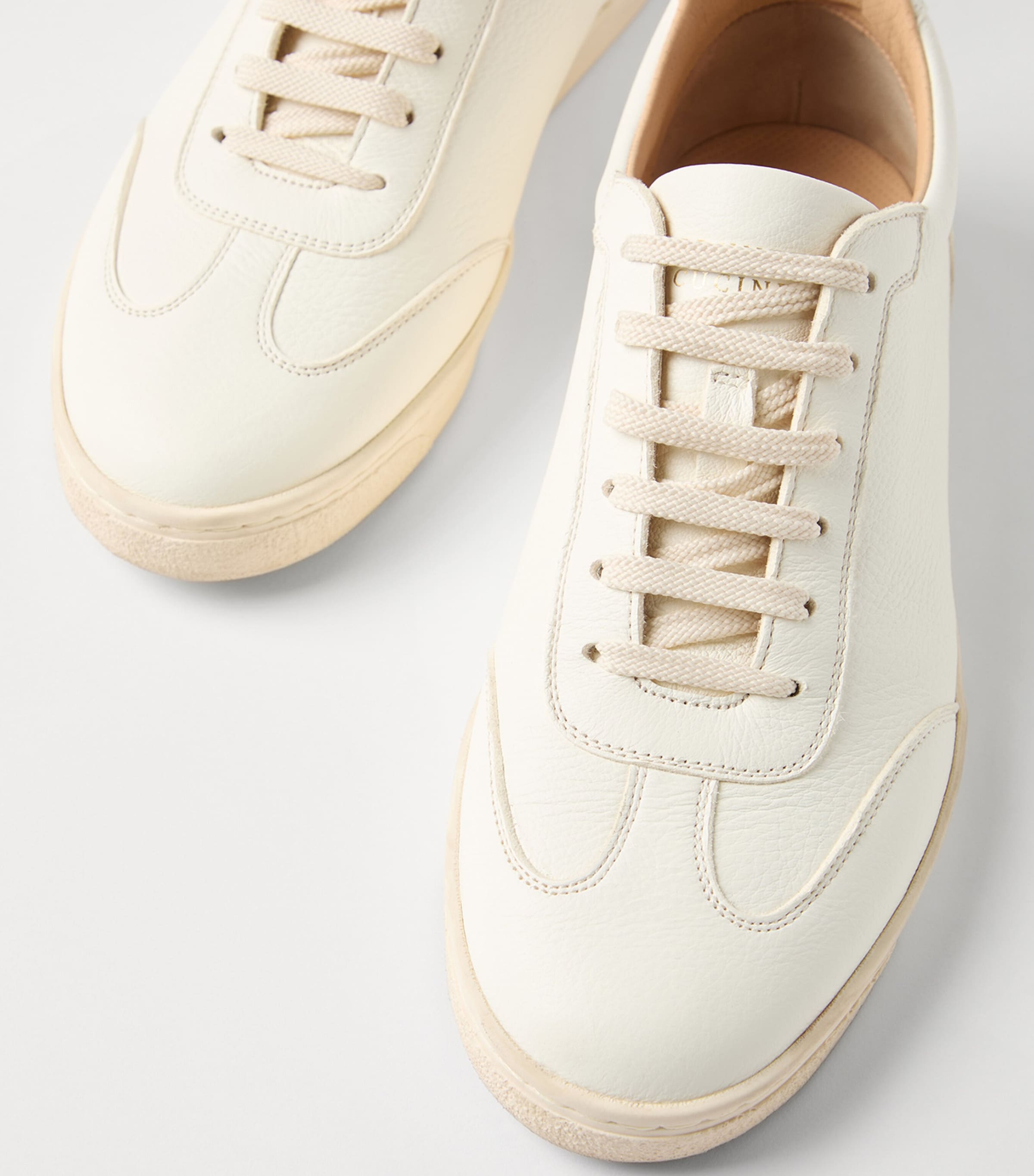 Brunello Cucinelli Deerskin Sneakers | Harrods UK