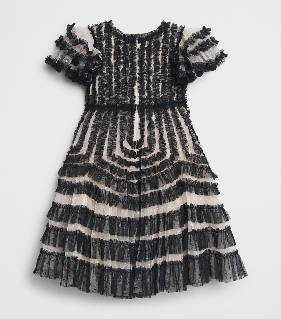Tulle La Vie En Rose Dress (4-12 Years) CREAM/GRAPHITE CRG Image 2