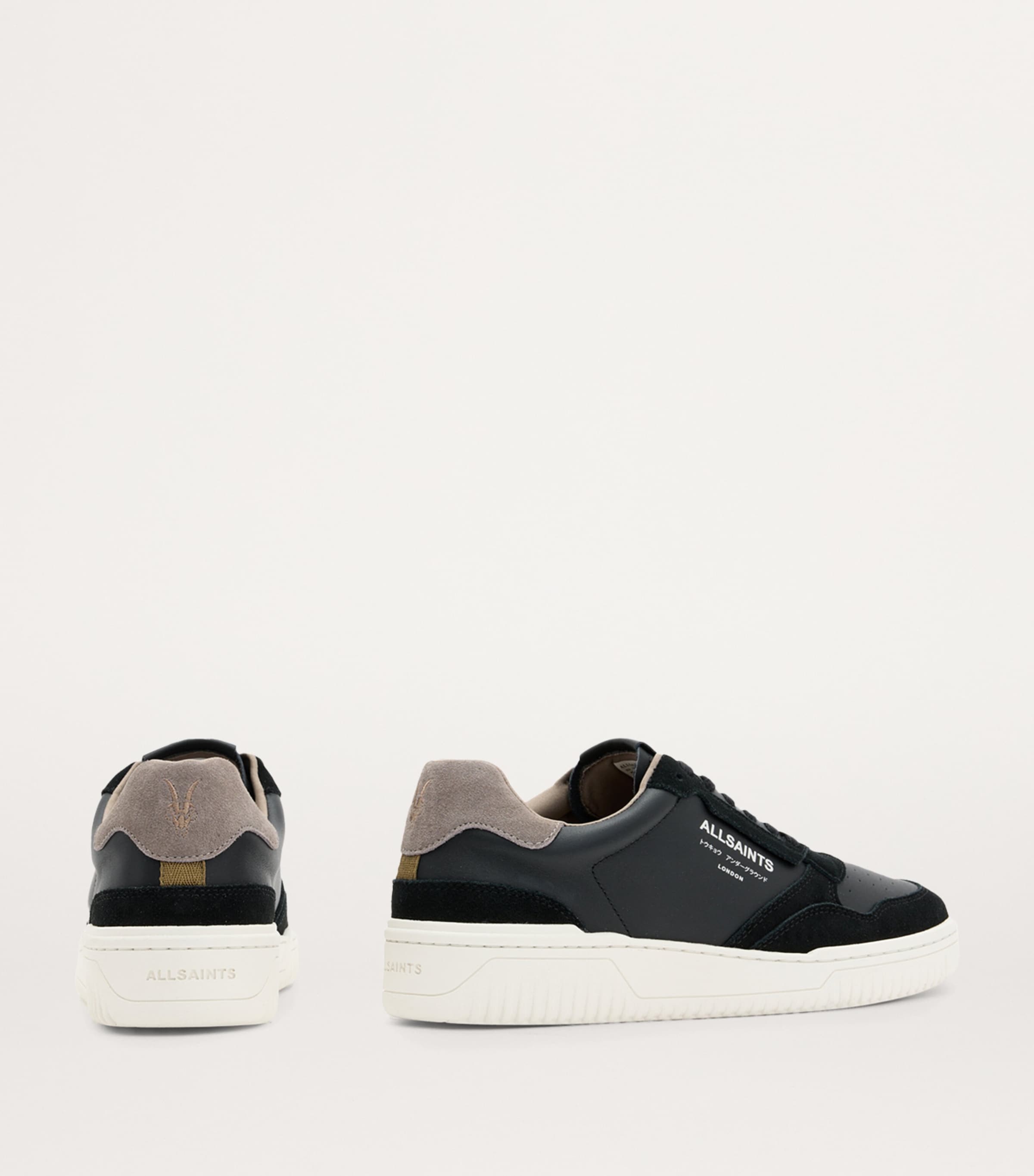 Leather Regan Sneakers BLACK/GREY Image 4