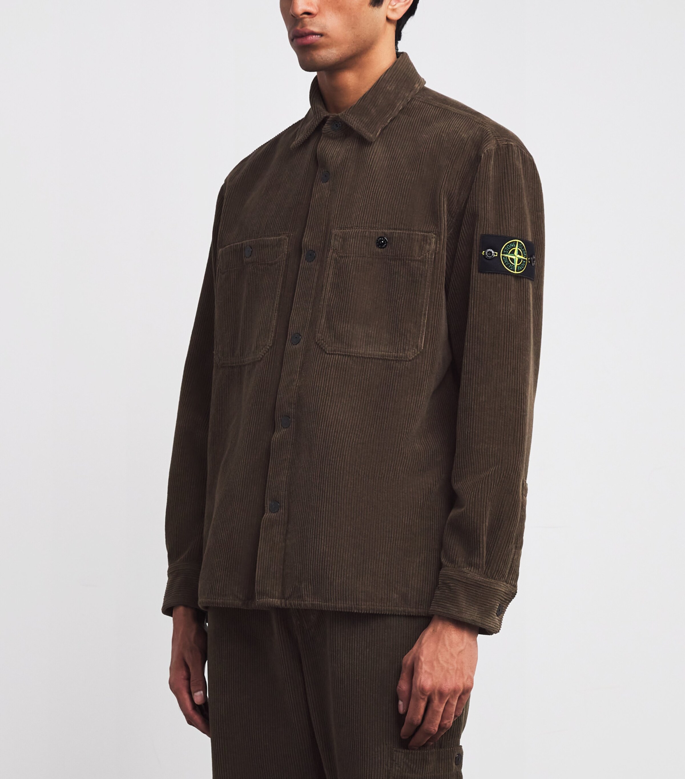 Organic Cotton Corduroy Overshirt V0054 Image 3