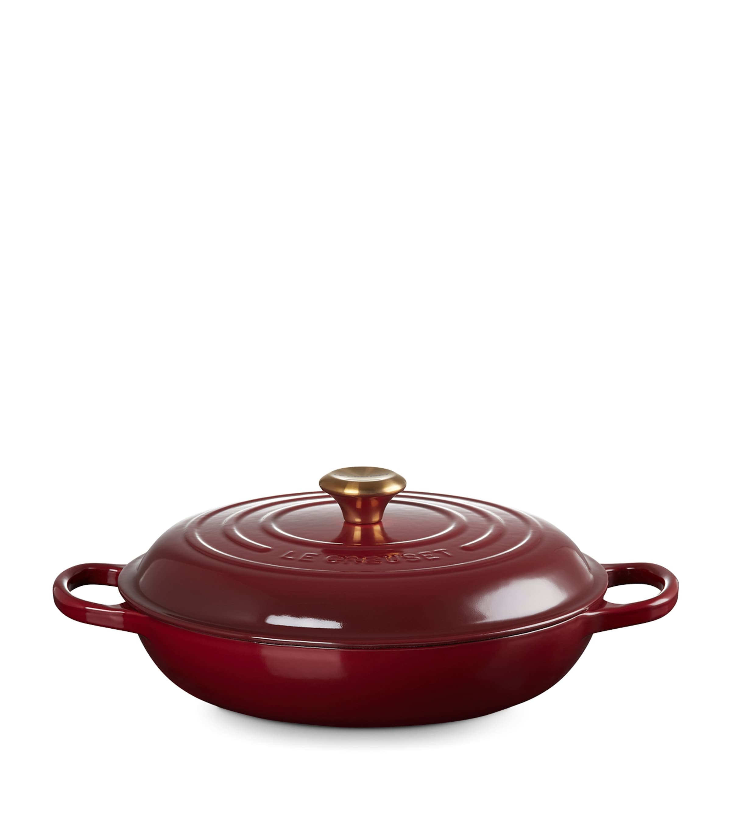 Cast Iron Shallow Casserole Dish (30cm) GARNET Image 7