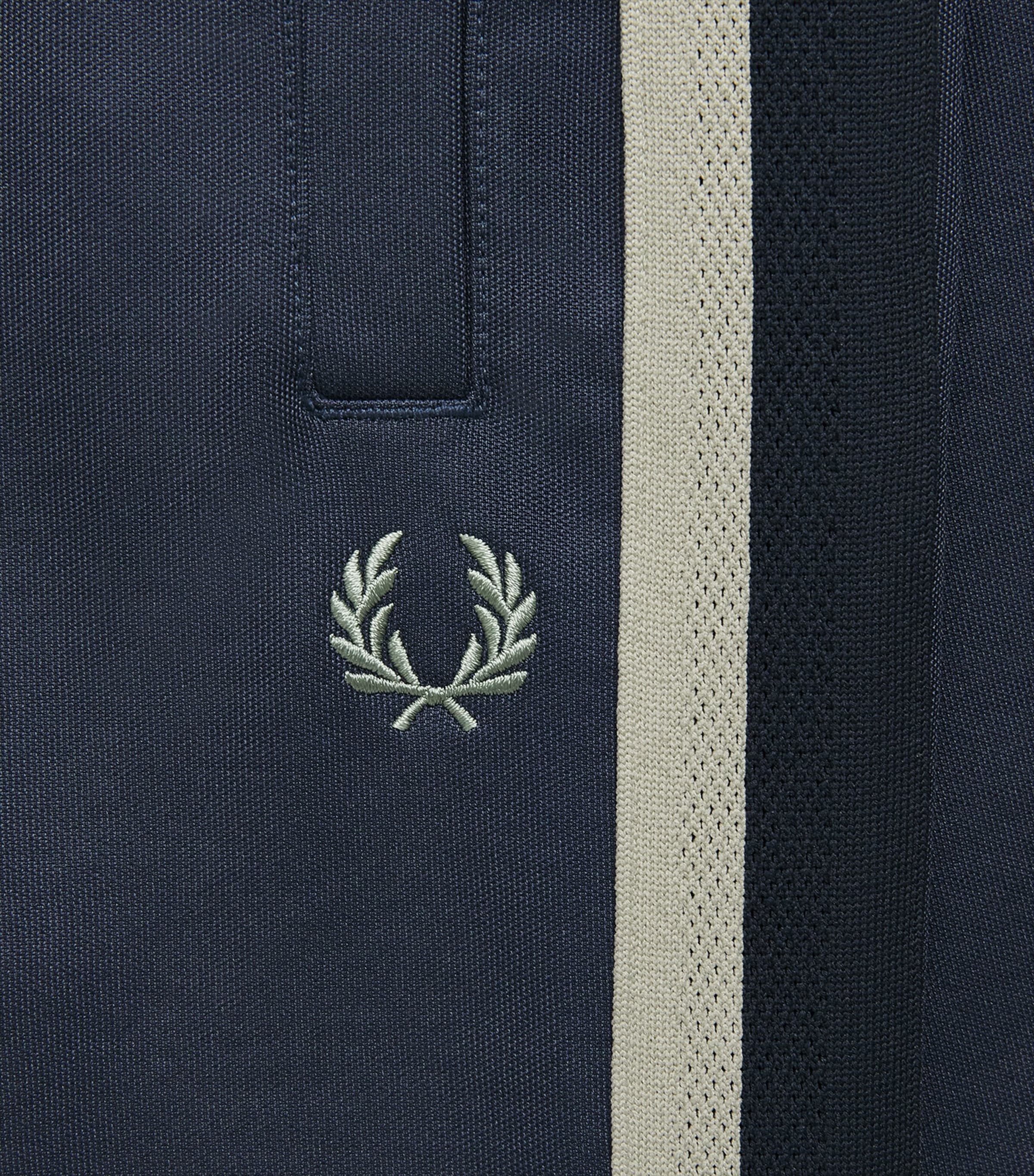 Fred Perry Mens Two-Tone Mesh Tape Sweatpants Dark Airforce Image 6