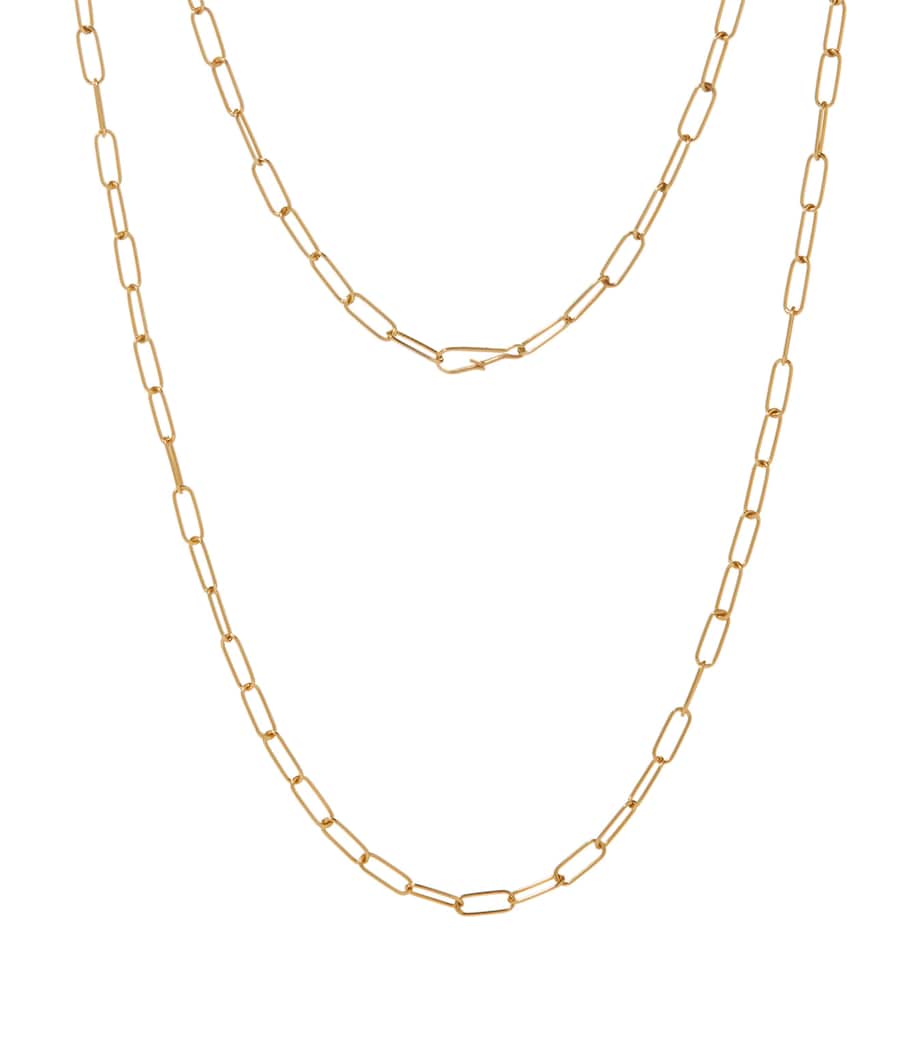 Mini Yellow Gold Cable Chain Necklace YELLOW GOLD Image 1
