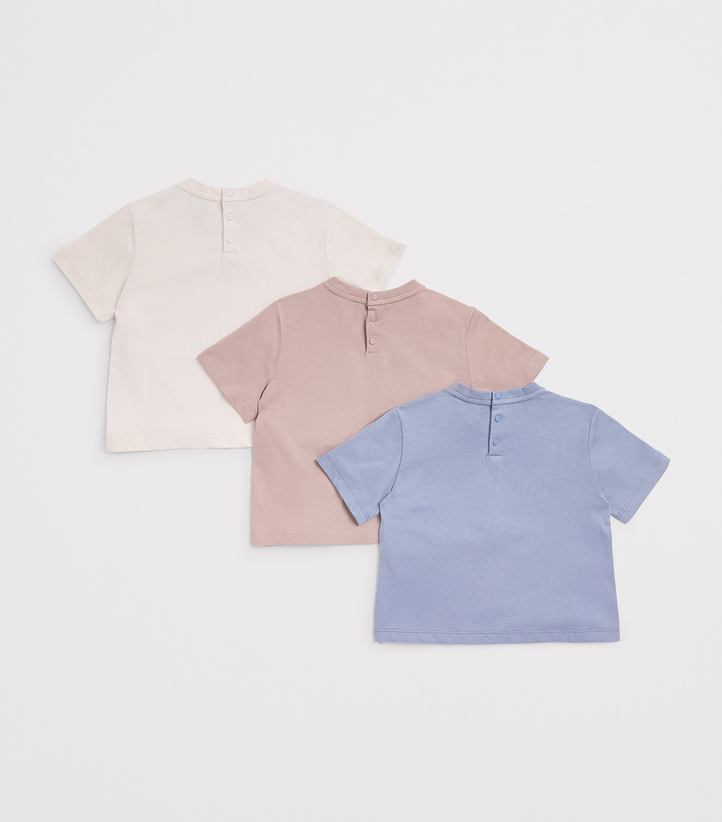 Emporio Armani Kids Pack of 3 Cotton Logo T-Shirts (6-36 Months) Image 2