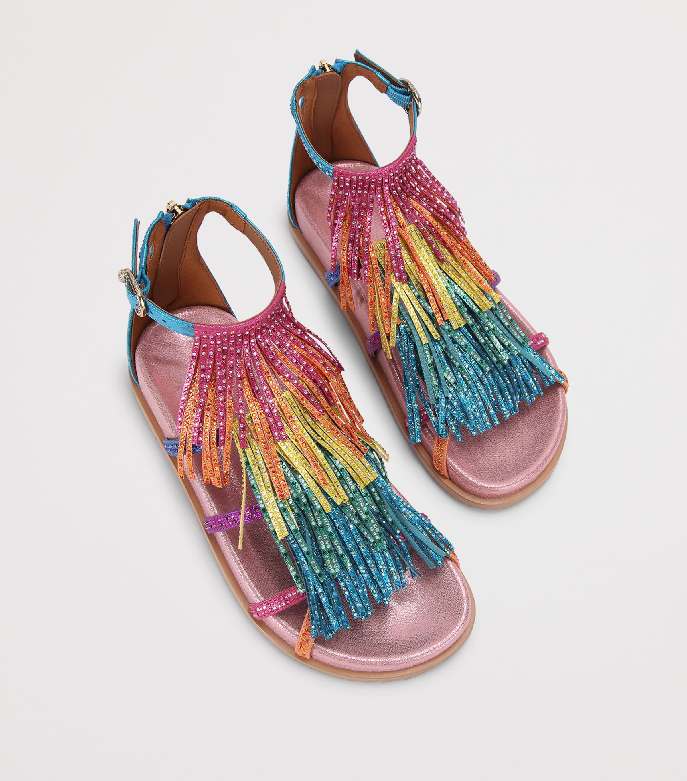 Kurt Geiger London Fringe Sandals Mult/other Image 4
