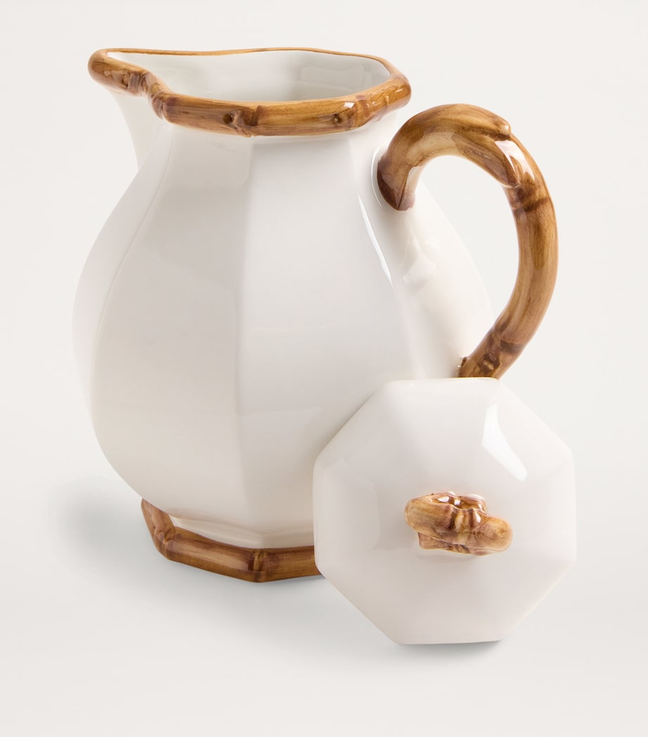 Bamboo Milk Jug WHITE/YELLOW Image 2