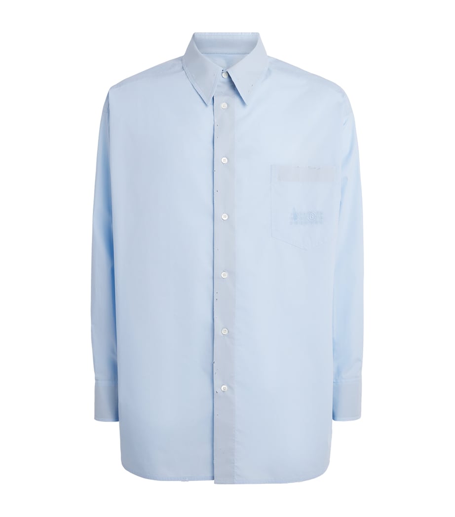 MM6 Maison Margiela Mens Cotton Shirt Light Blue Image 1
