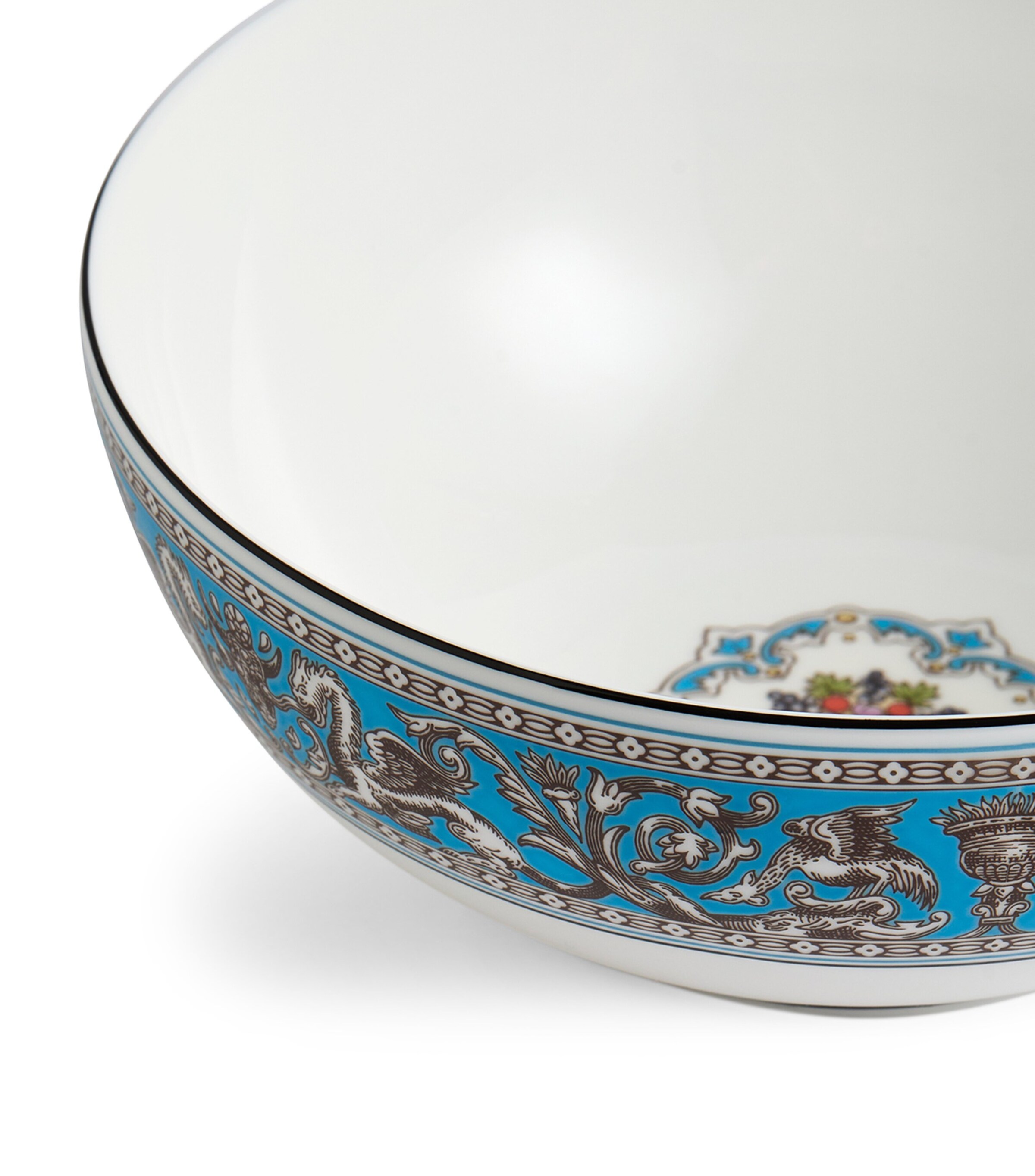 Wedgwood Florentine Soup/Noodle Bowl (20cm) Turquoise Image 4
