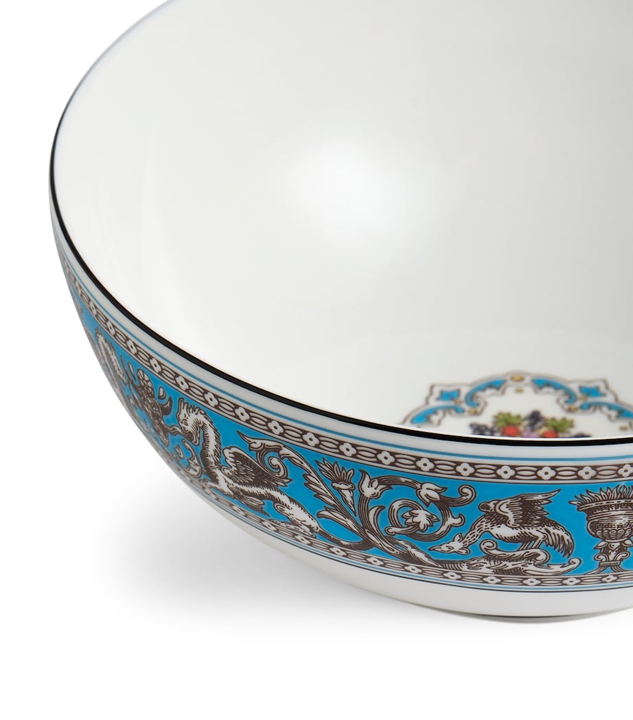 Wedgwood Florentine Soup/Noodle Bowl (20cm) Turquoise Image 4