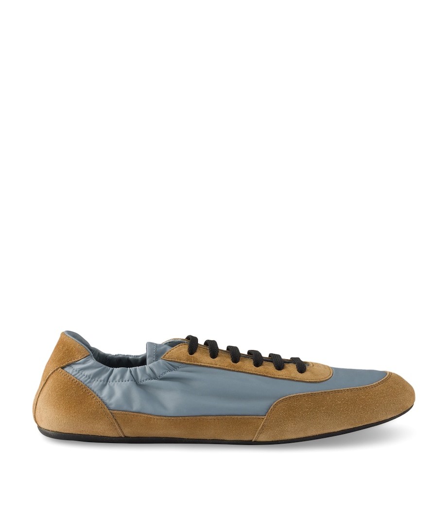 Suede and Re-Nylon Collapse Sneakers F0LX4 Image 1