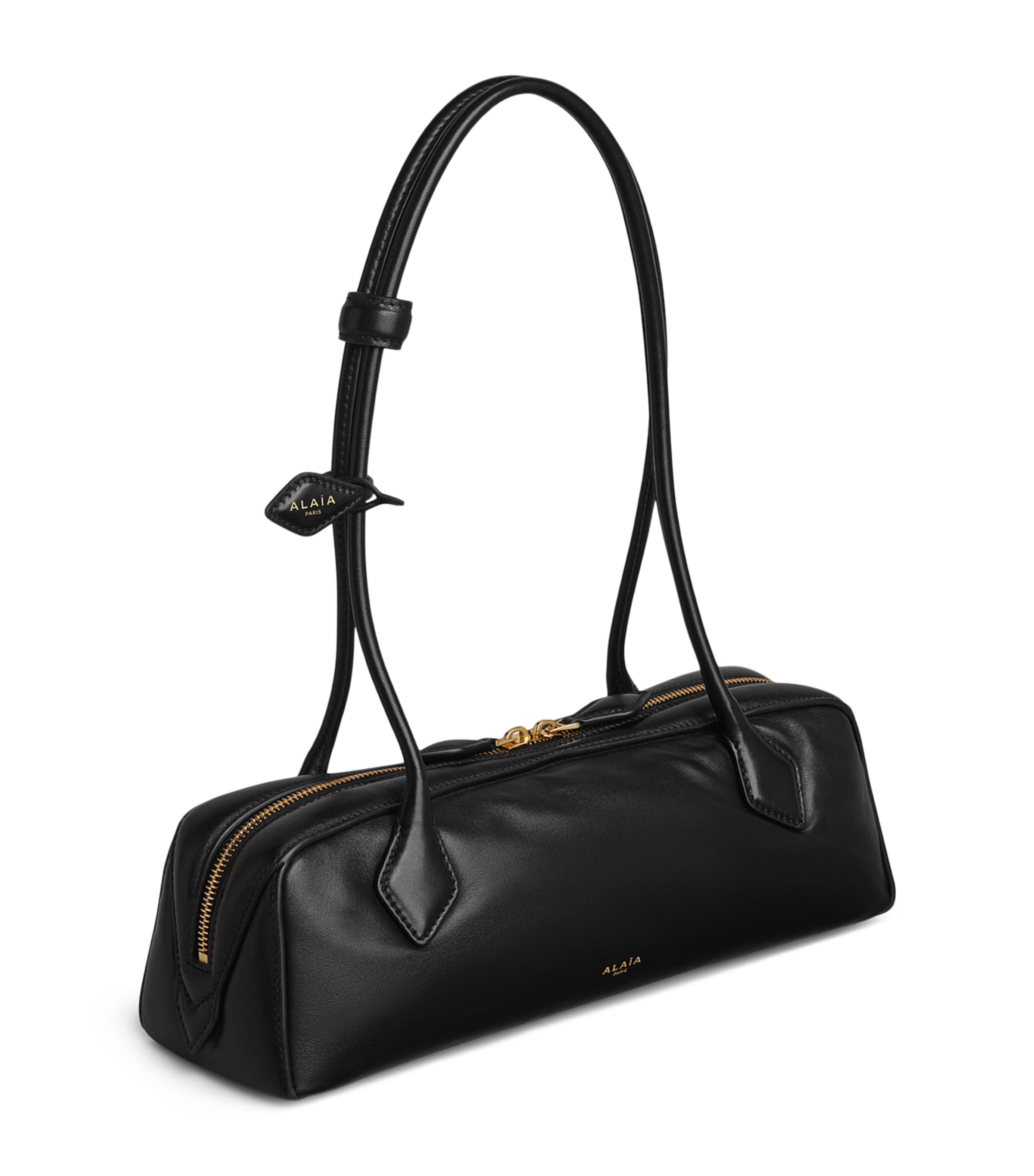 Alaïa Medium Lambskin Le Teckel Shoulder Bag Havane Fonce Image 3