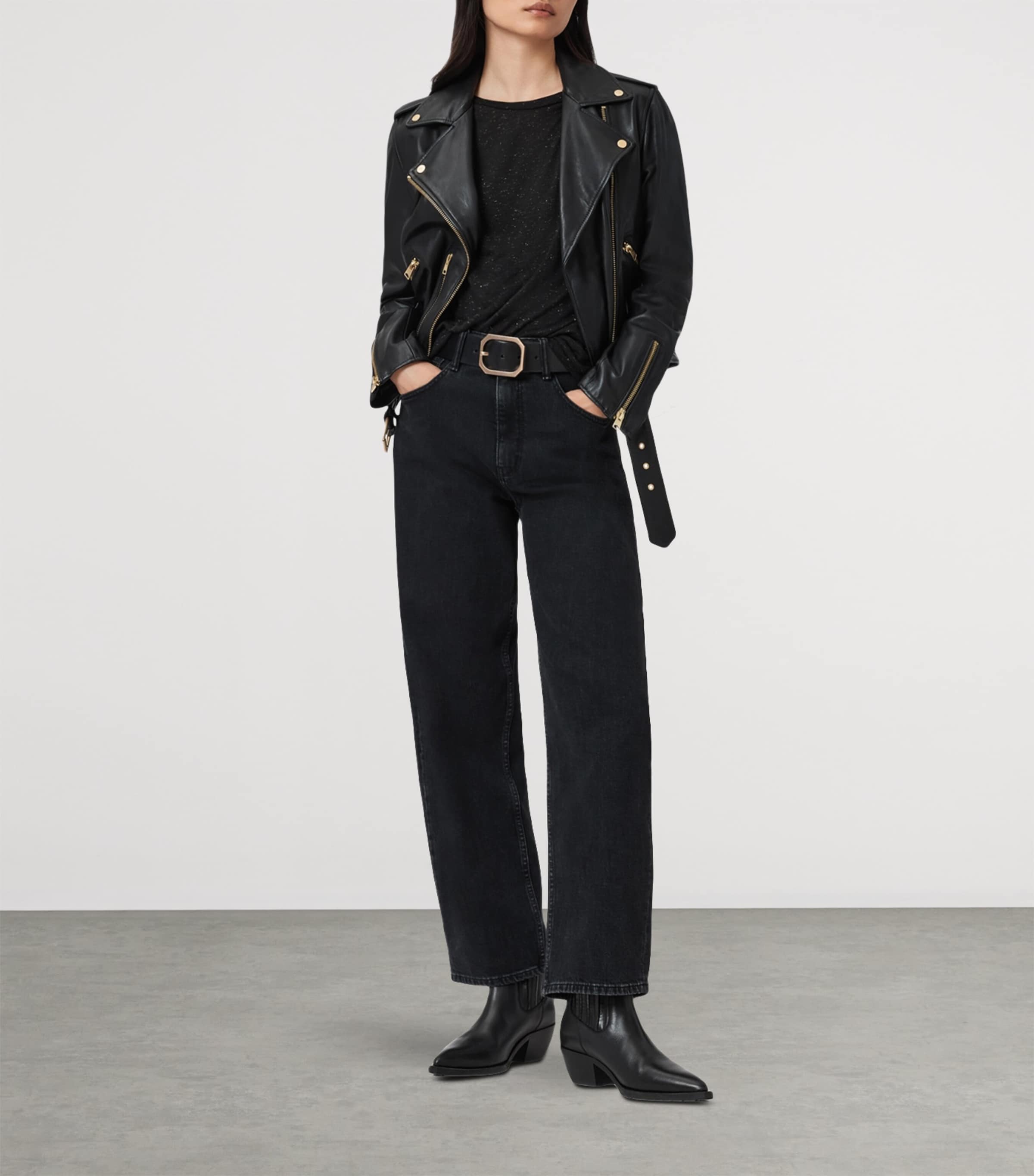 Anna Shimmer T-Shirt BLACK Image 3