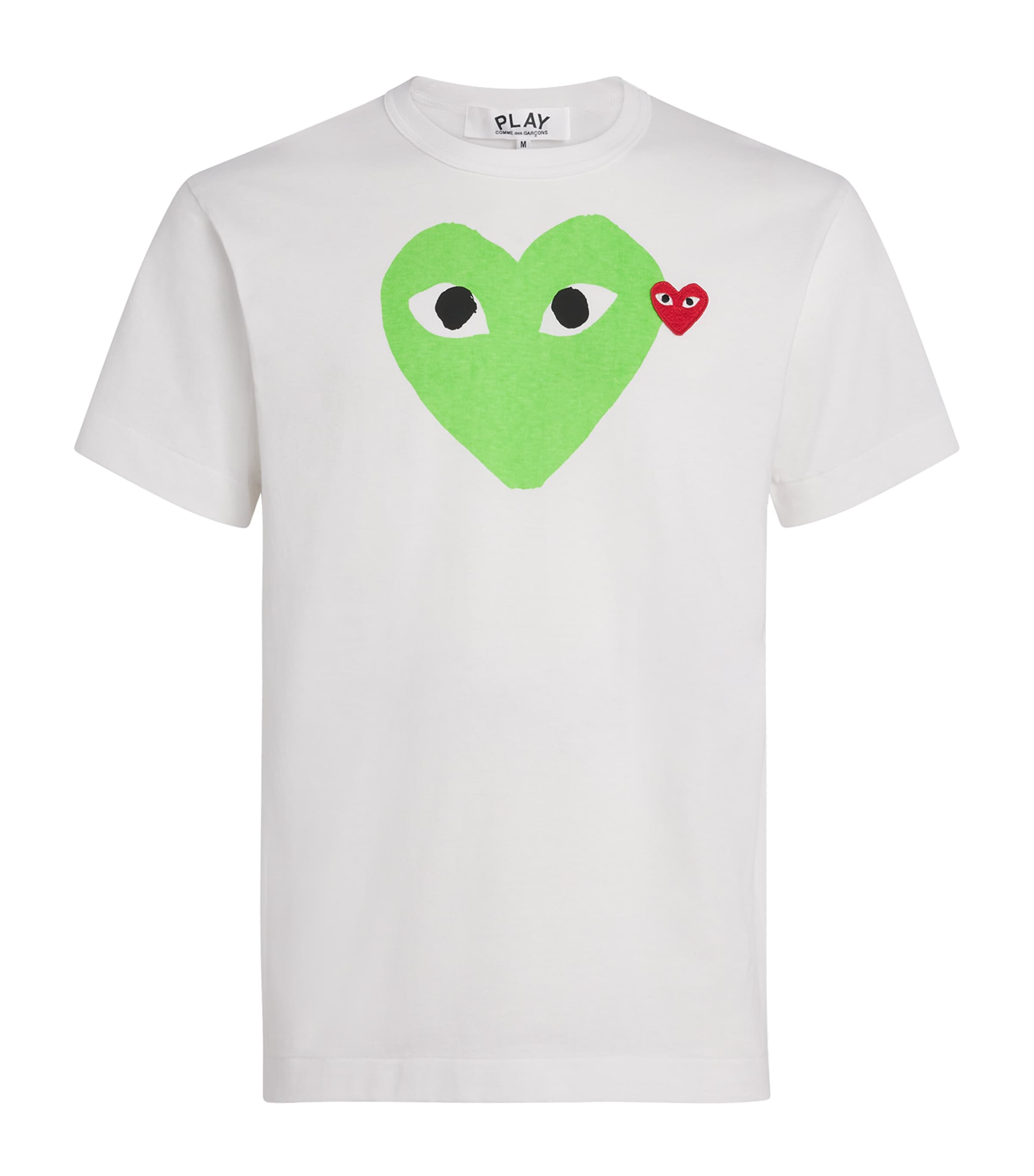 Comme Des Garçons Play Mens Heart Logo T-Shirt Green Image 1