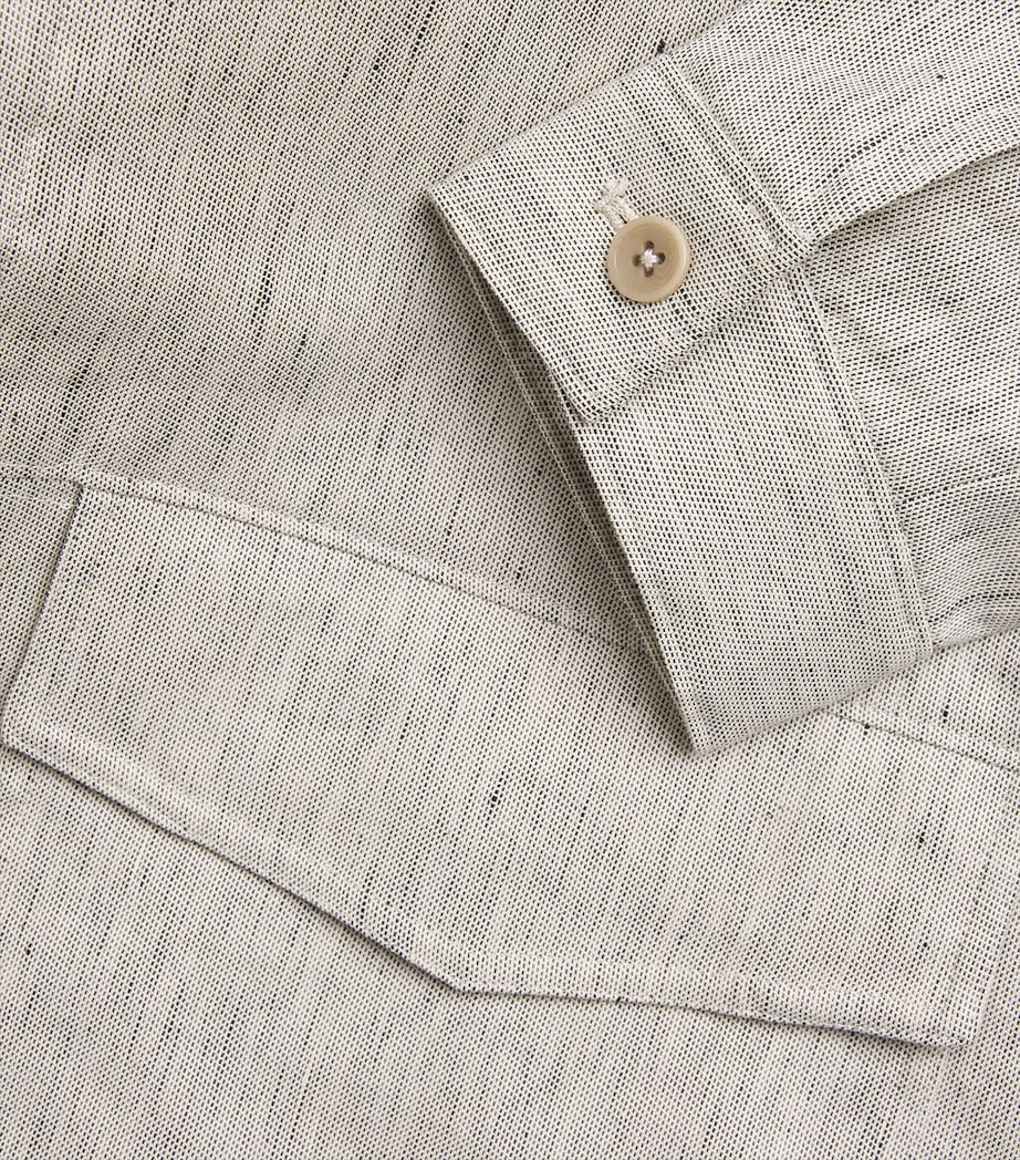 Cotton-Linen Jerico Jacket STUCCO MELANGE Image 5