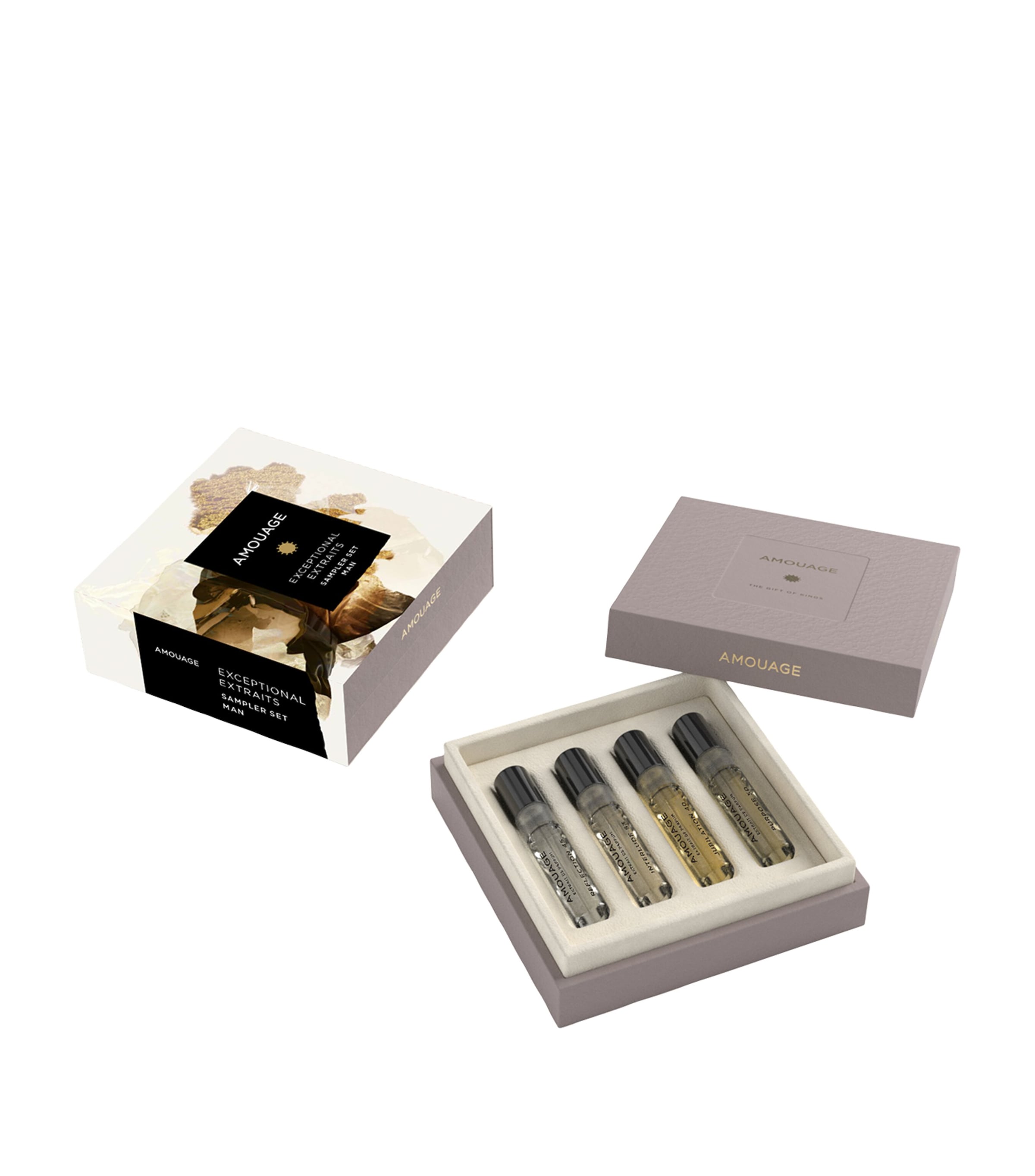 Amouage Men's Exceptional Extraits Sample Set (4 x 2ml) | Harrods UK
