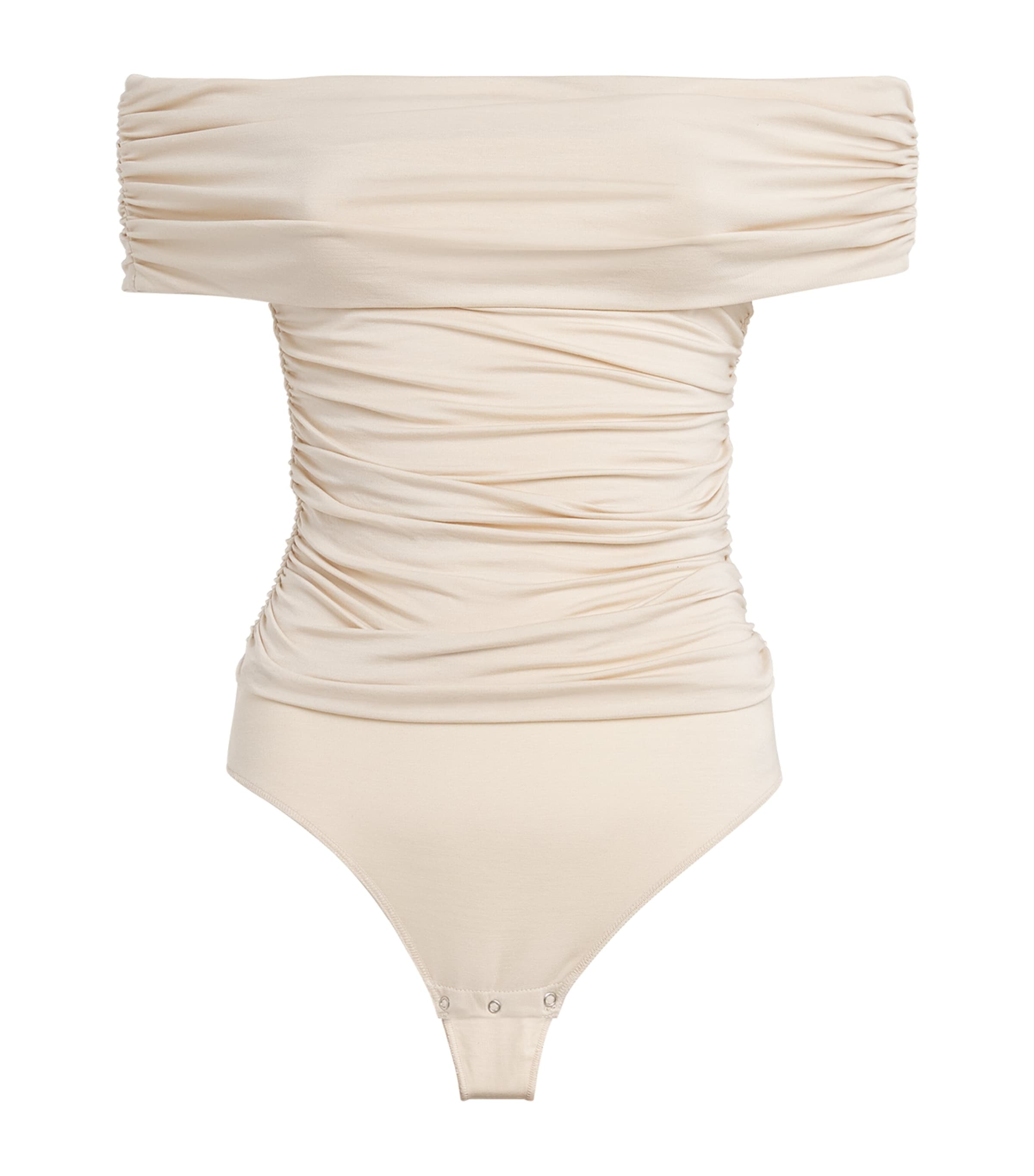 Undress Code Buttercup Thong Bodysuit In Neutral
