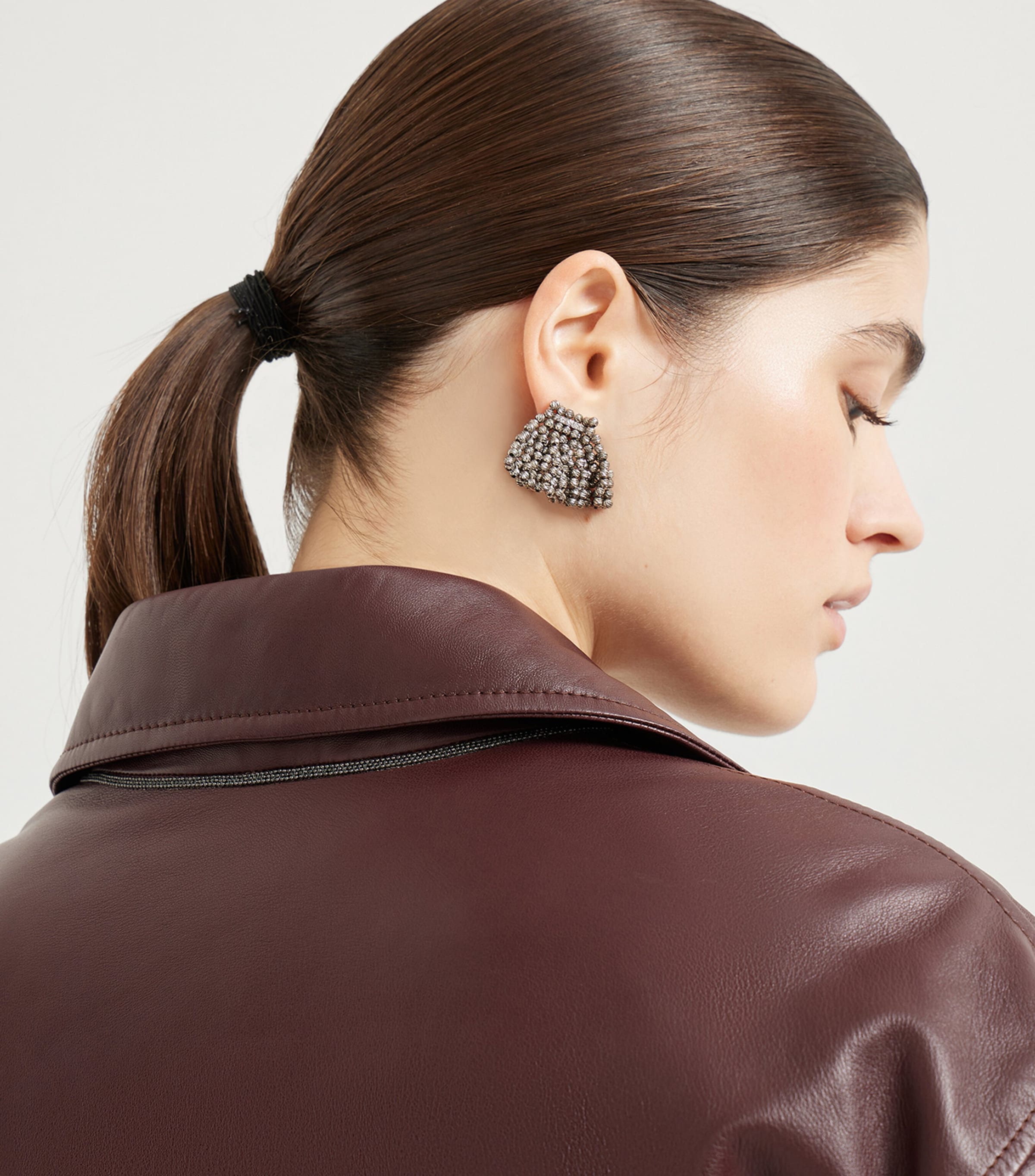 Leather Bomber Jacket C4243 Image 6