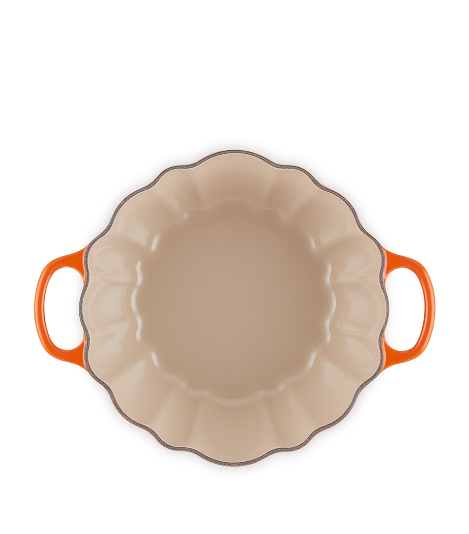 Cast Iron Pumpkin Casserole Dish (24cm) VOLCANIC Image 3