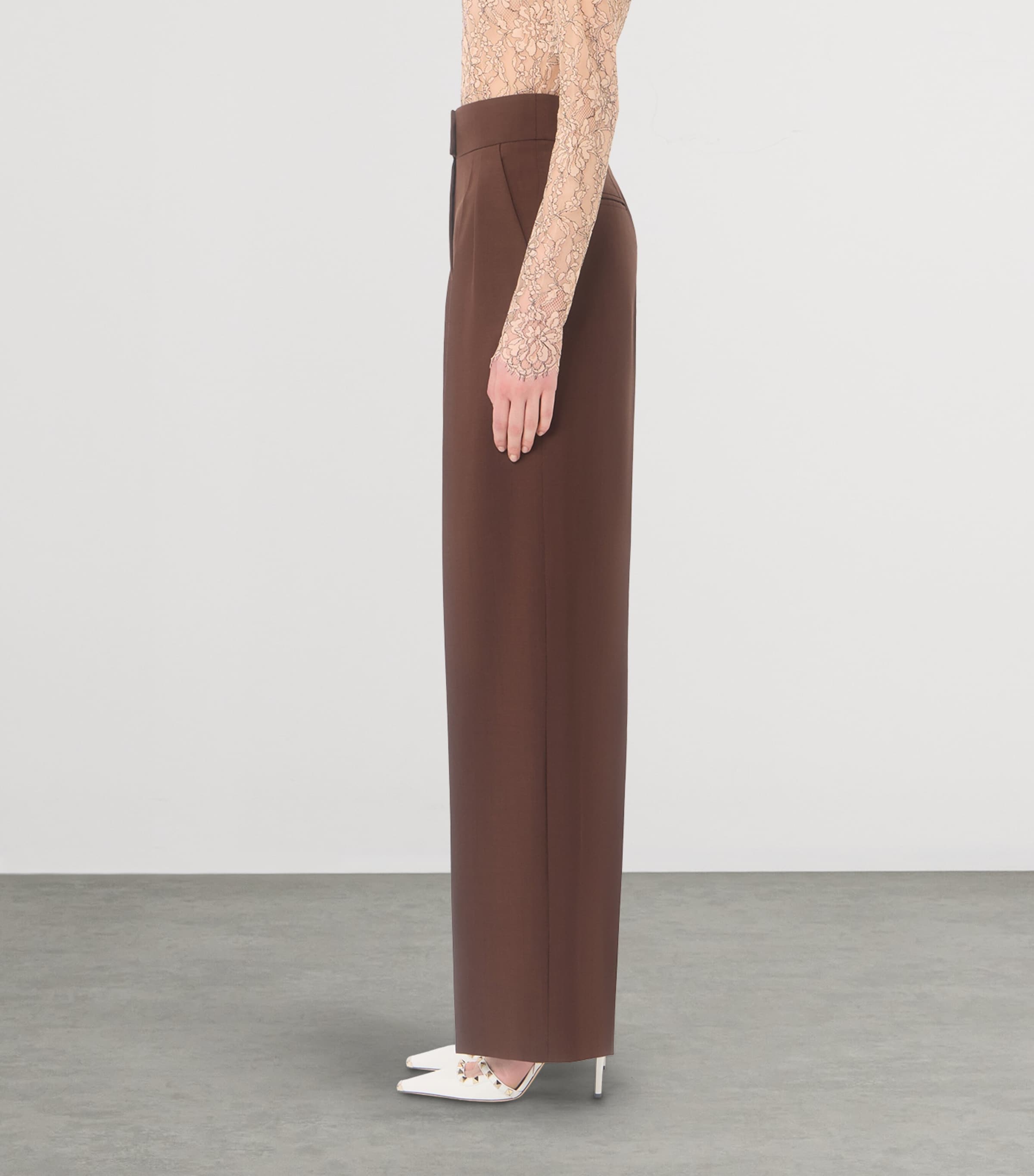 Valentino Womens Mohair Tailored Trousers Image 4