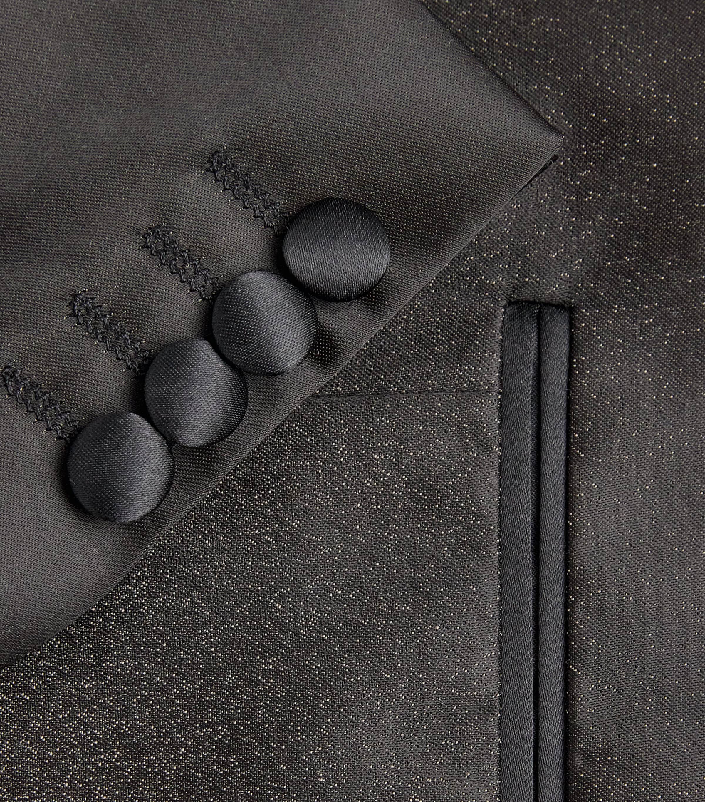 Satin-Lapel Blazer 46 BROWN Image 5