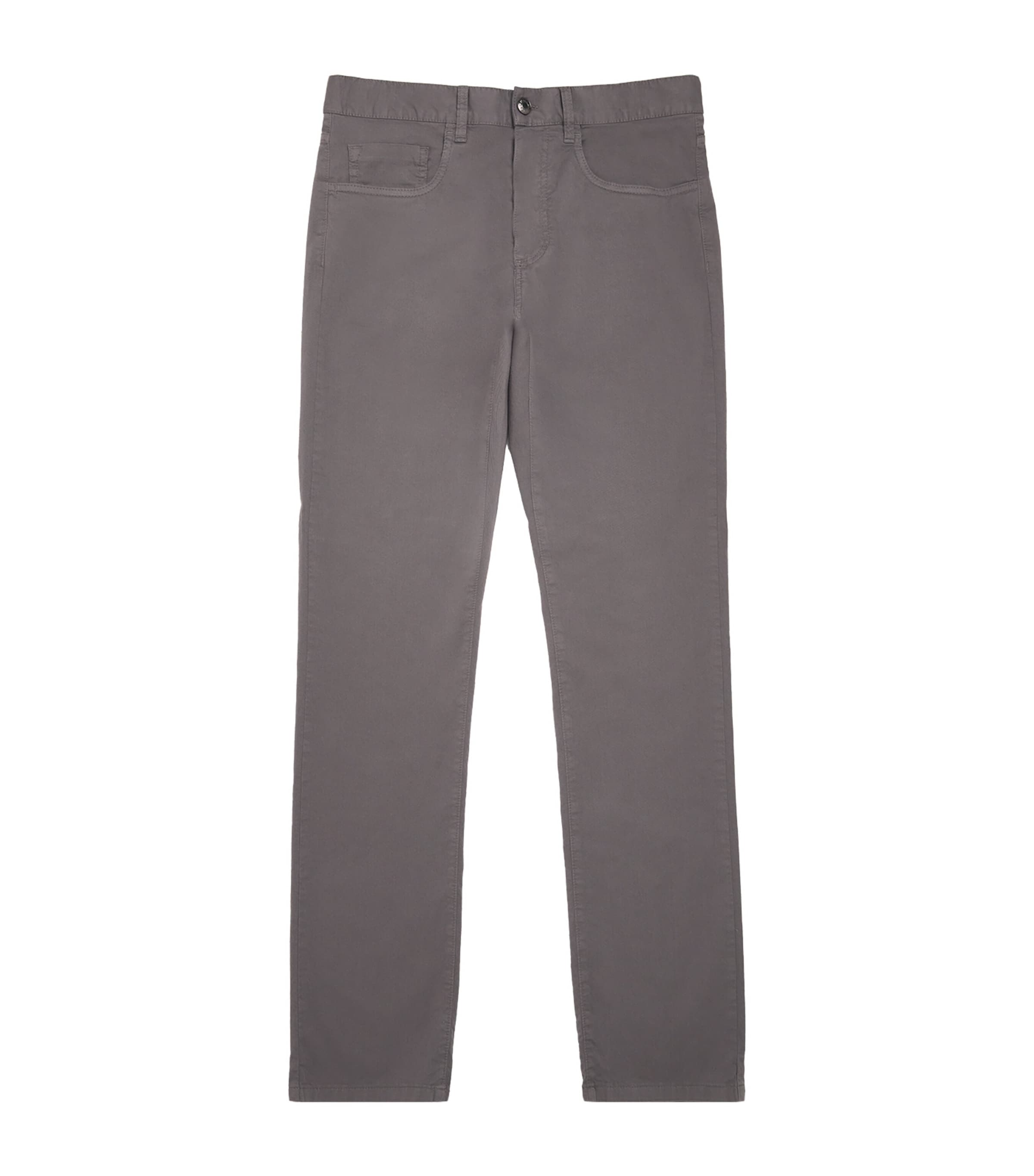 Canali Mens Straight Chinos Image 1
