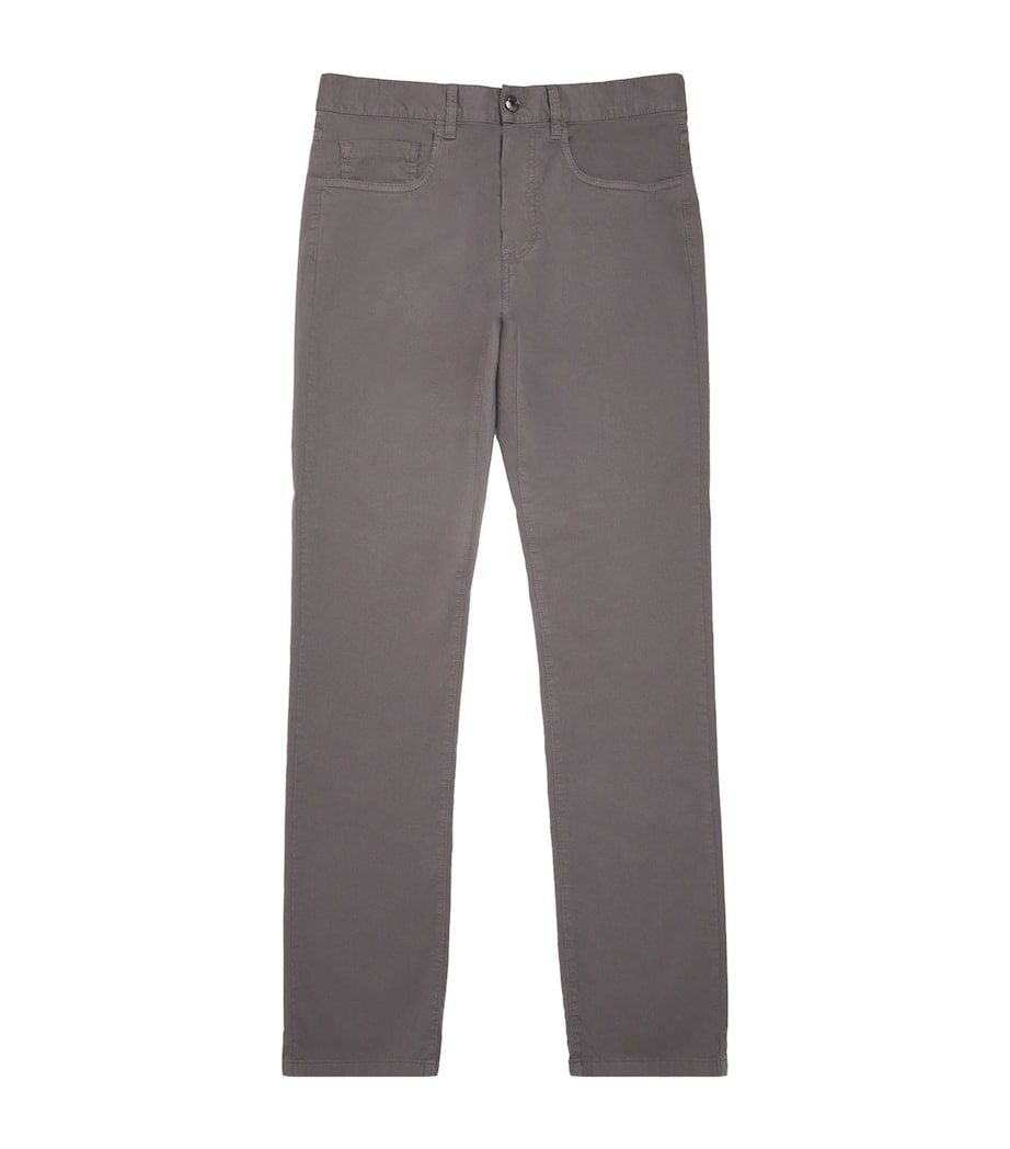Canali Mens Straight Chinos Image 1