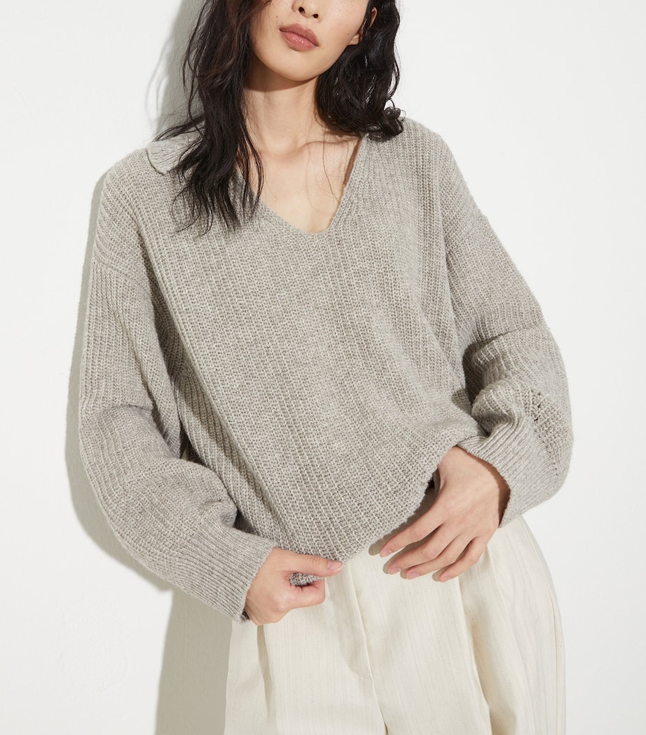 Wool-Blend Oversized Sweater SAND Image 3
