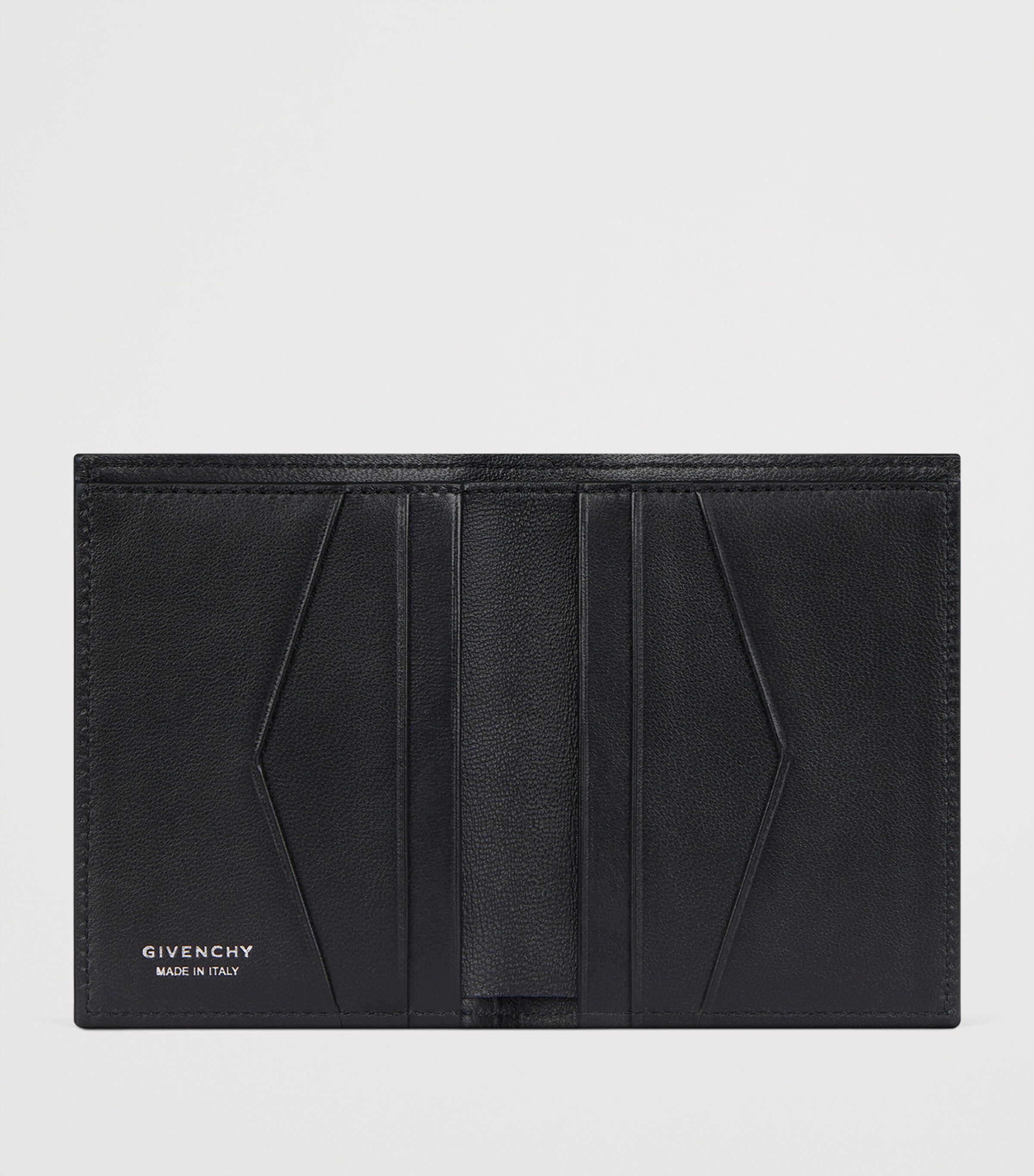 Givenchy Leather 6CC Bifold Card Holder Black Image 3