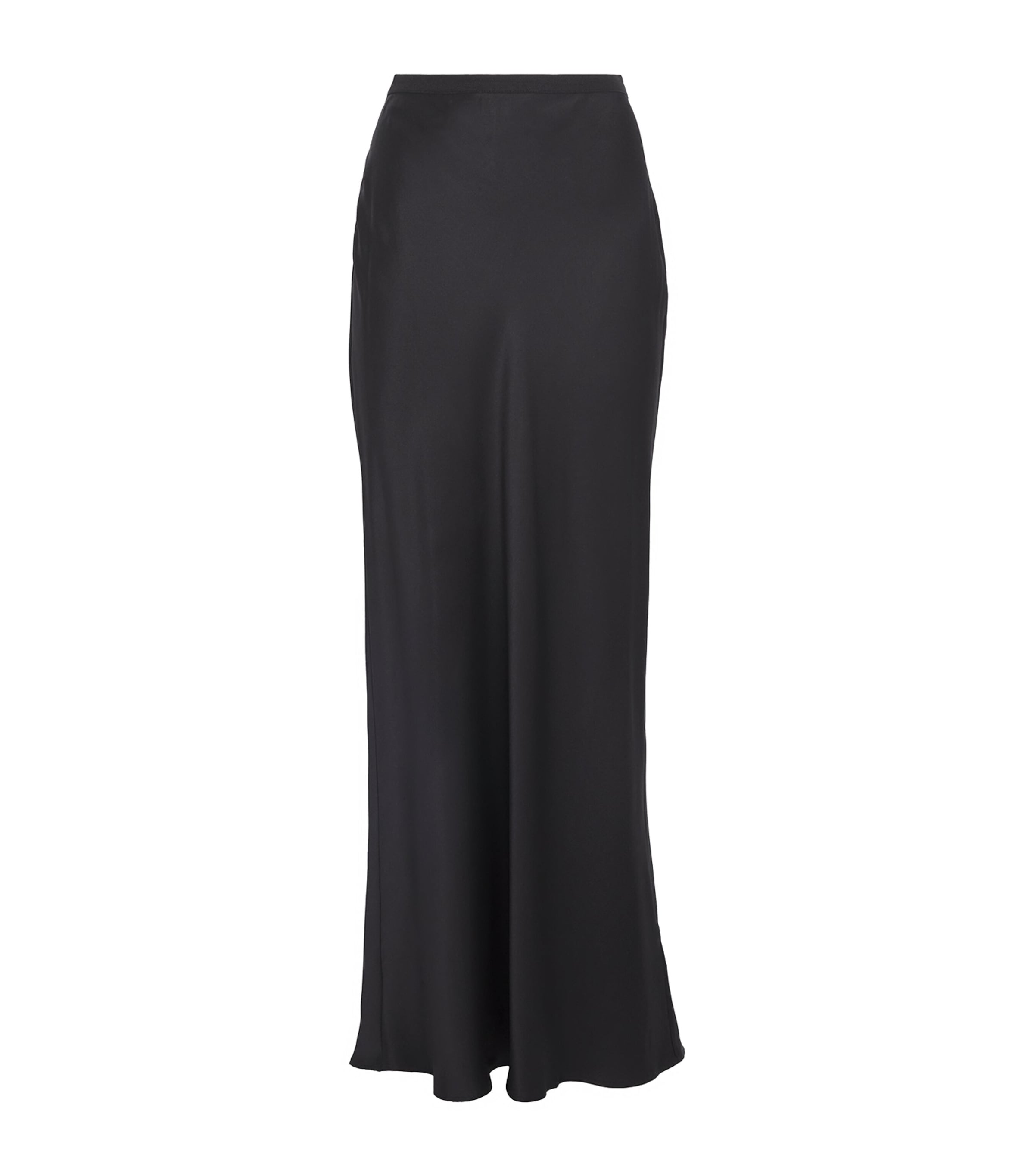 Anine Bing Bar Fluted Silk Skirt In Black