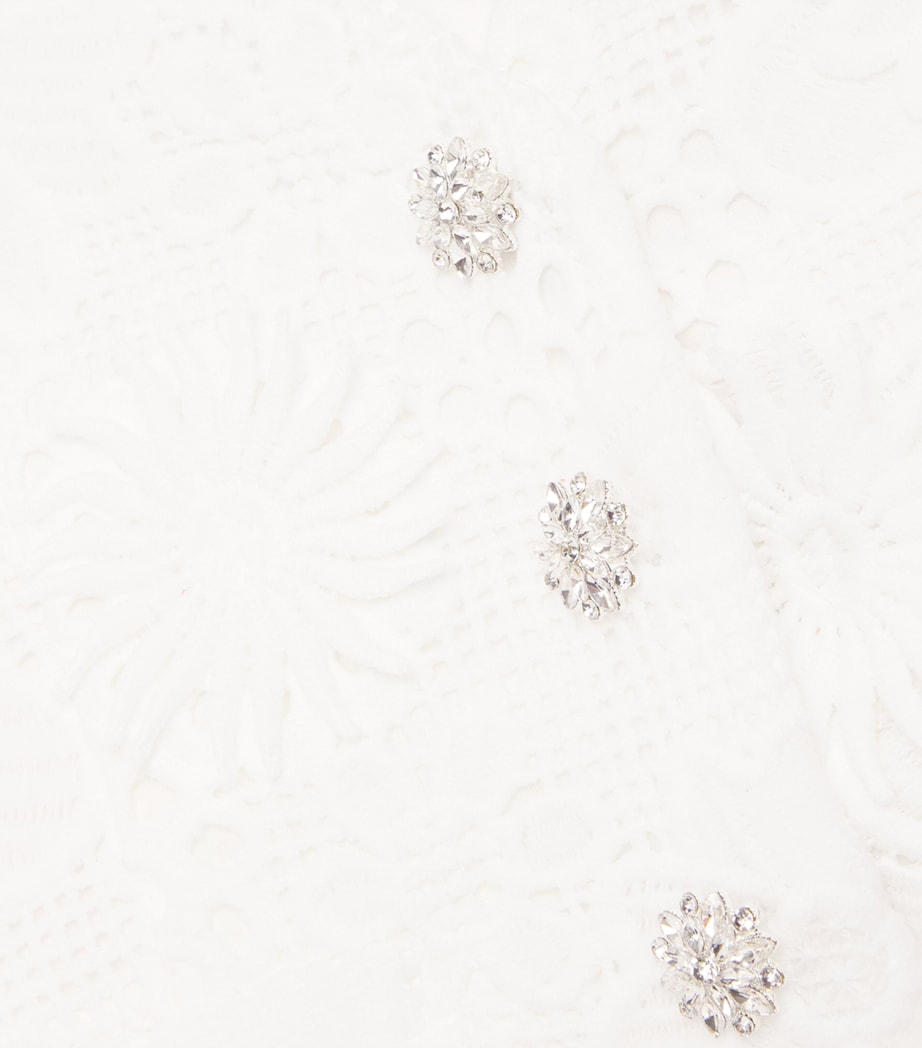 Crocheted Lucinda Halterneck Top (2-16 Years) IVORY Image 4