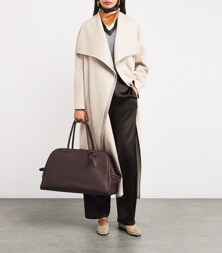 RETORI Womens Wool Double-Shawl Coat Ivory/natural Image 2