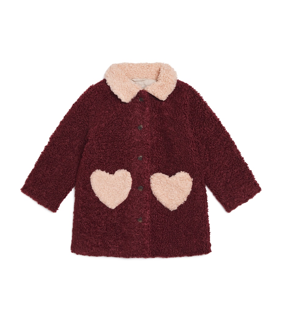 Fleece Calin Coat (5-10 Years) S10047 CABERNET Image 1