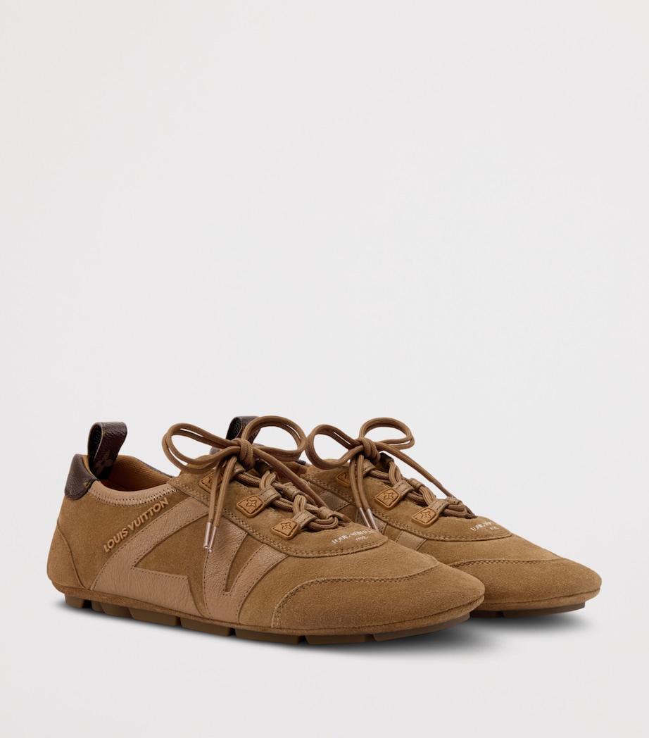 LOUIS VUITTON Suede LV Sneakerina Sneakers Cocnac Brown Image 2