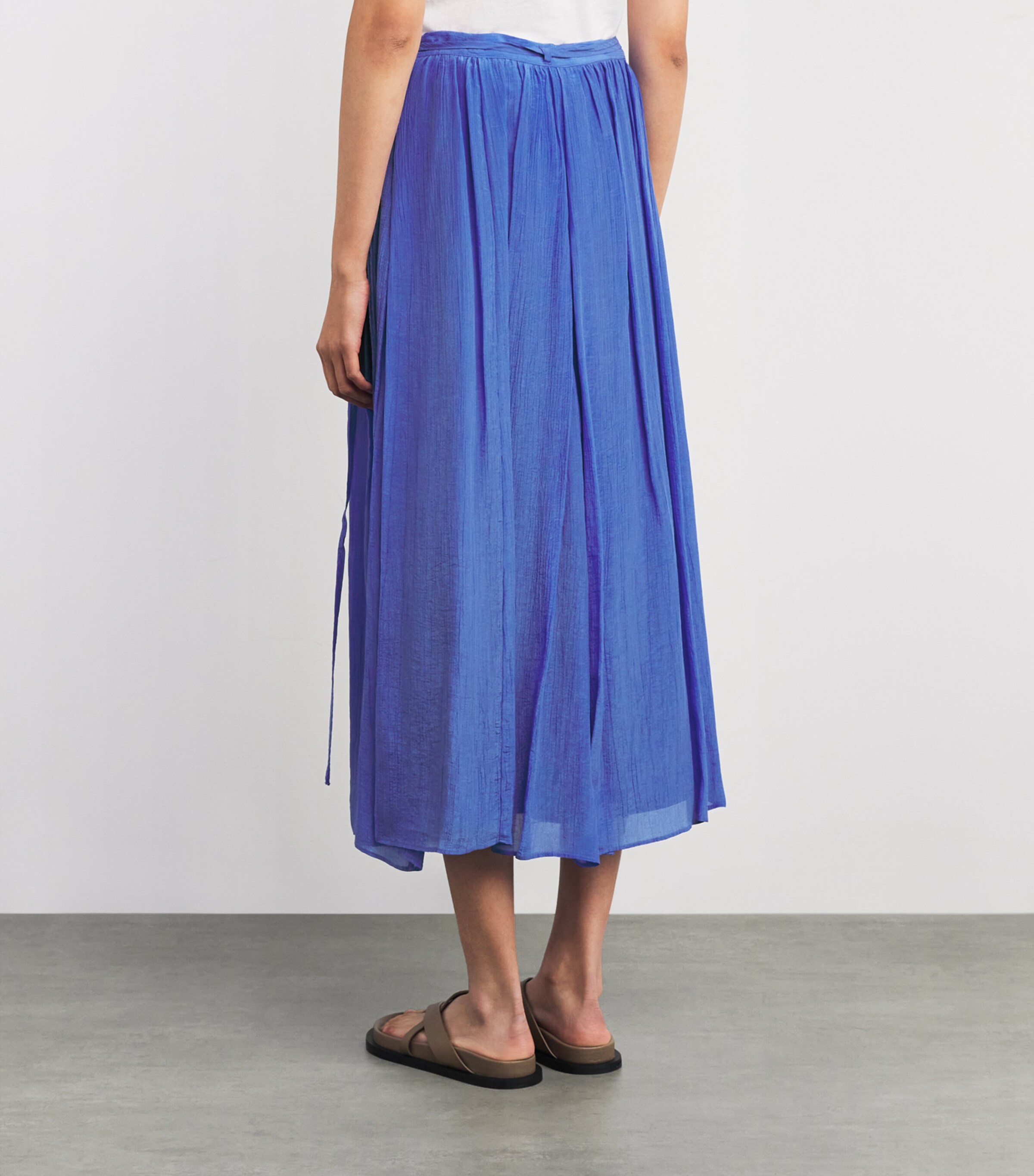 Woven Wrap Skirt INDIGO SKY Image 4