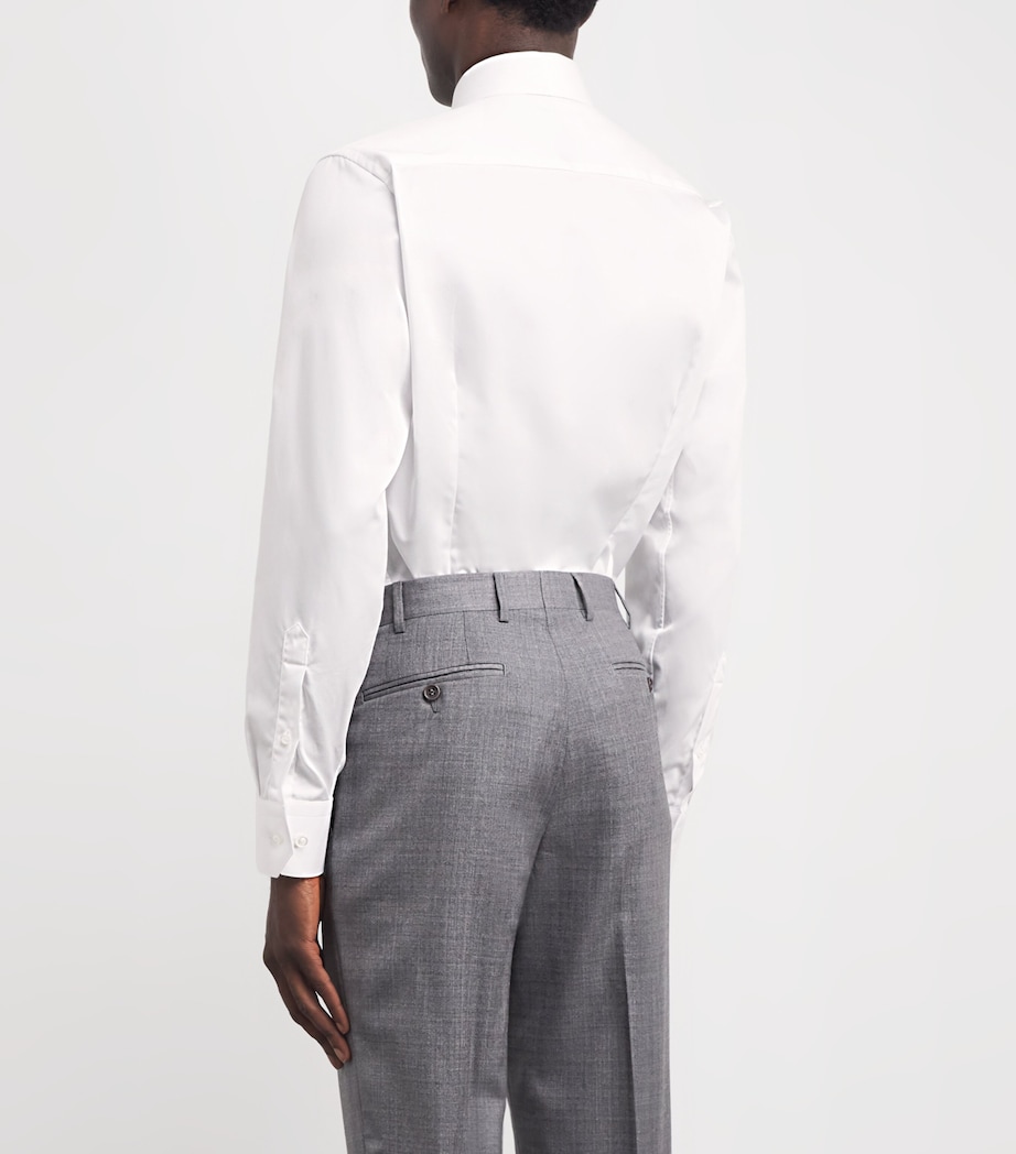 Organic Cotton Elevated Slim-Fit Shirt 00 WHITE Image 4