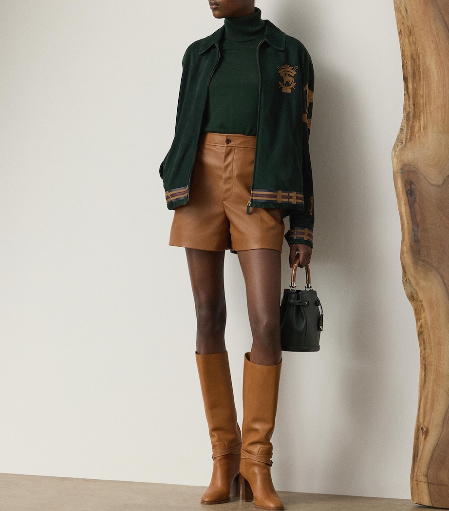 Lamb Suede Work Jacket DARK RACING GREEN Image 2