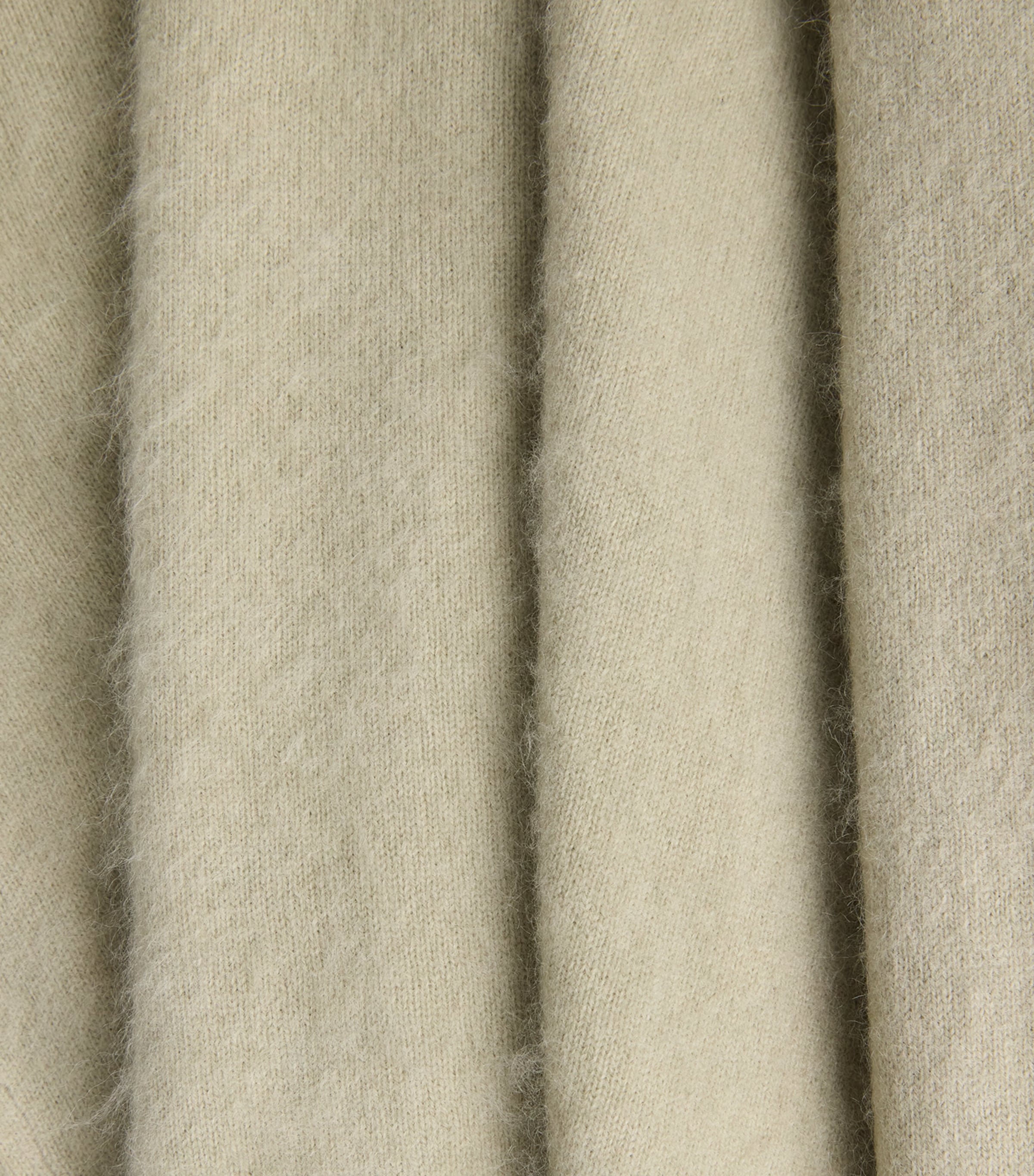 Le 17 Septembre Mens Wool-Cashmere Brushed Polo Sweater Sage Green Image 6
