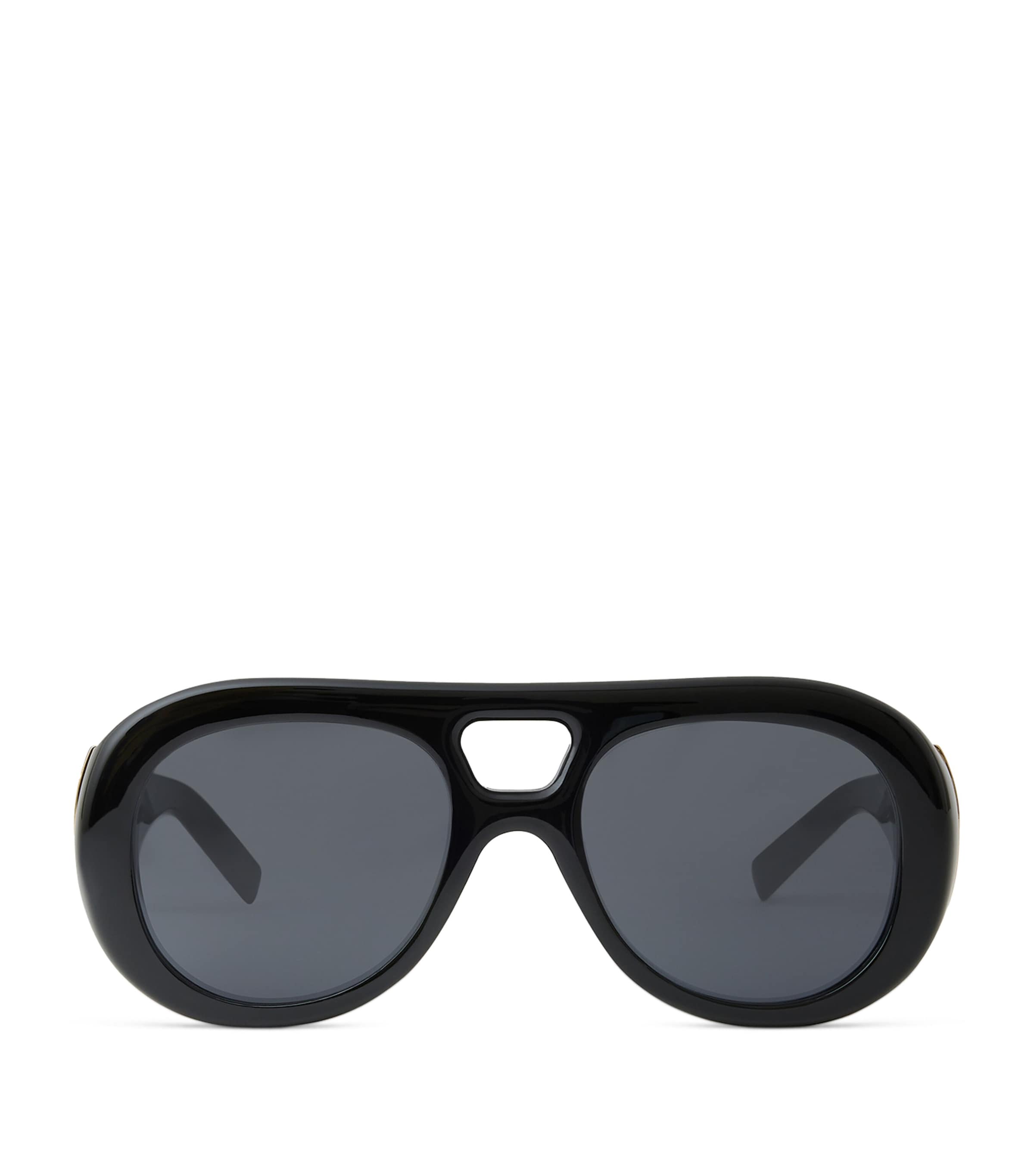 Acetate Bold Sunglasses BLACK Image 1