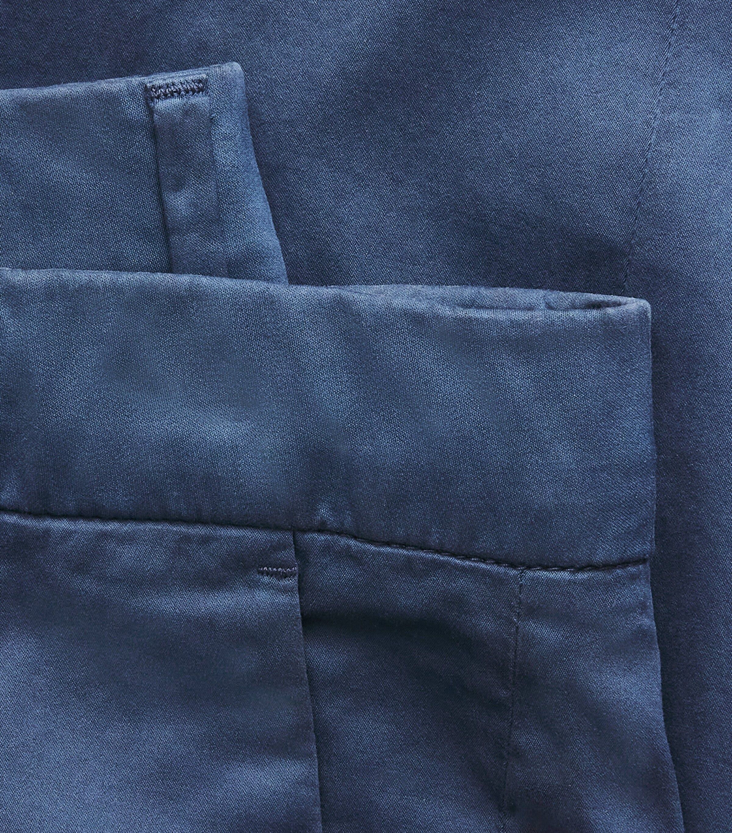 Eleventy Mens Cotton-Silk-Blend Chinos Blu Nuovo Image 6