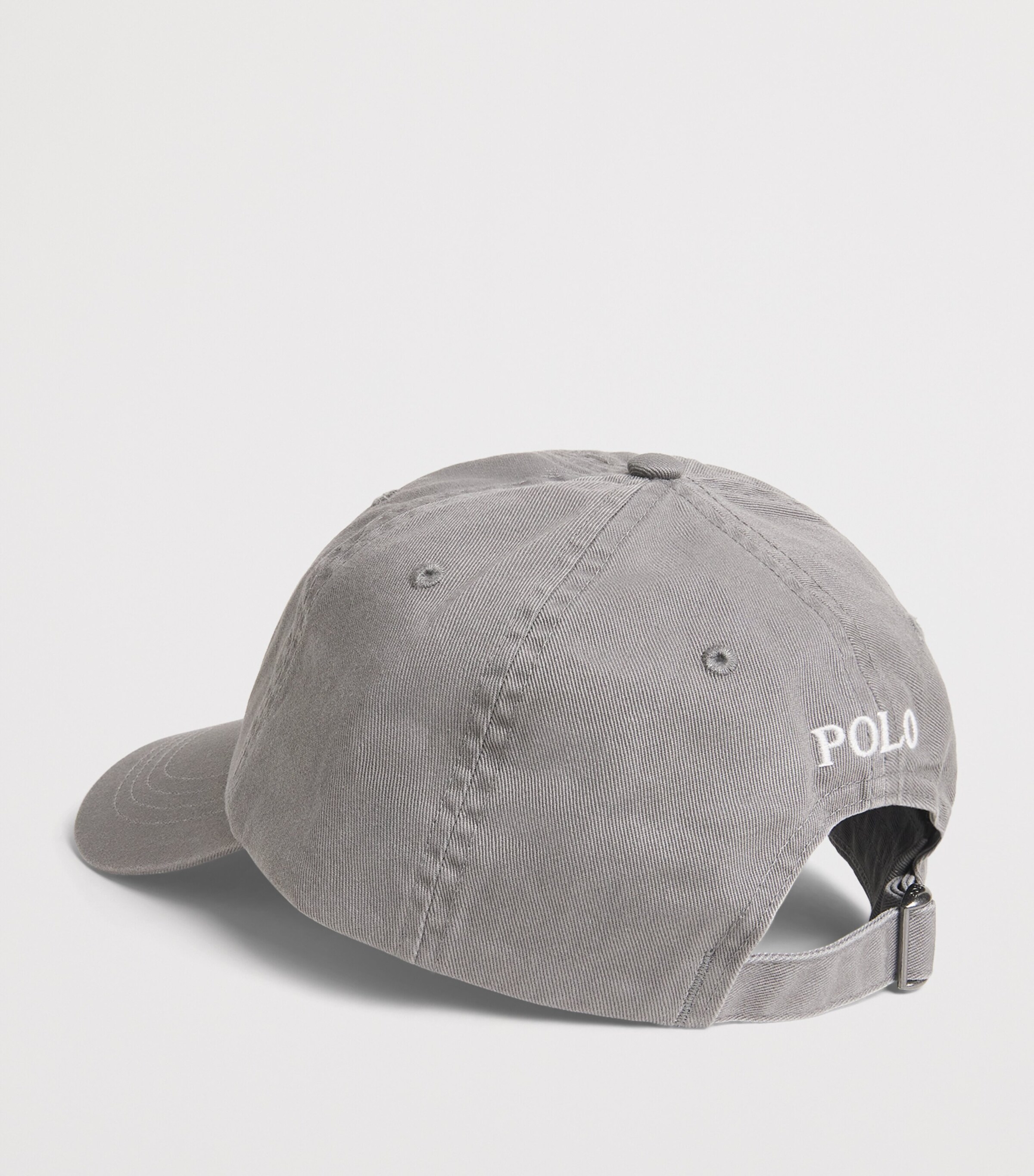 Polo Ralph Lauren Cotton Logo Baseball Cap Perfect Grey/white Image 2