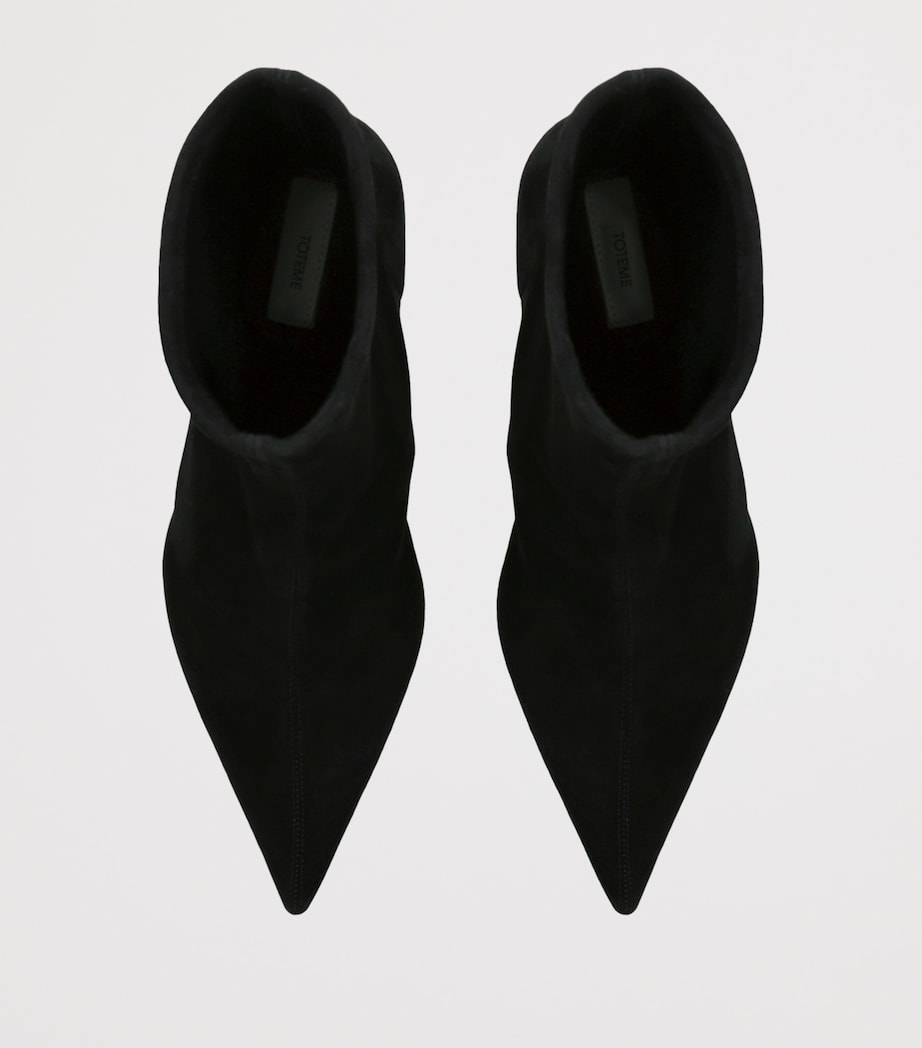 Suede Heeled Boots 55 BLACK Image 4