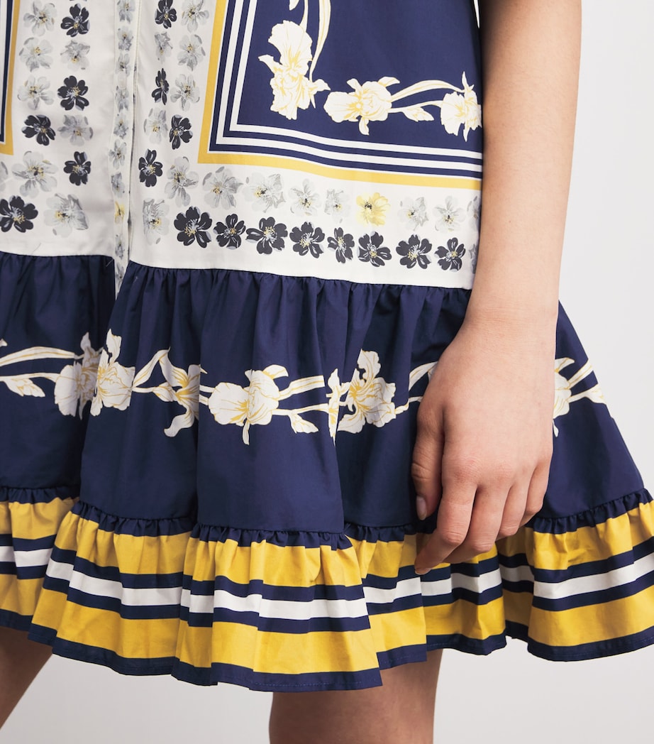 Cotton Printed Choux Mini Dress PSYCHE PLACEE Image 4