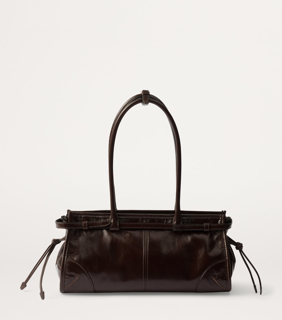 Prada Medium Leather Shoulder Bag Image 6